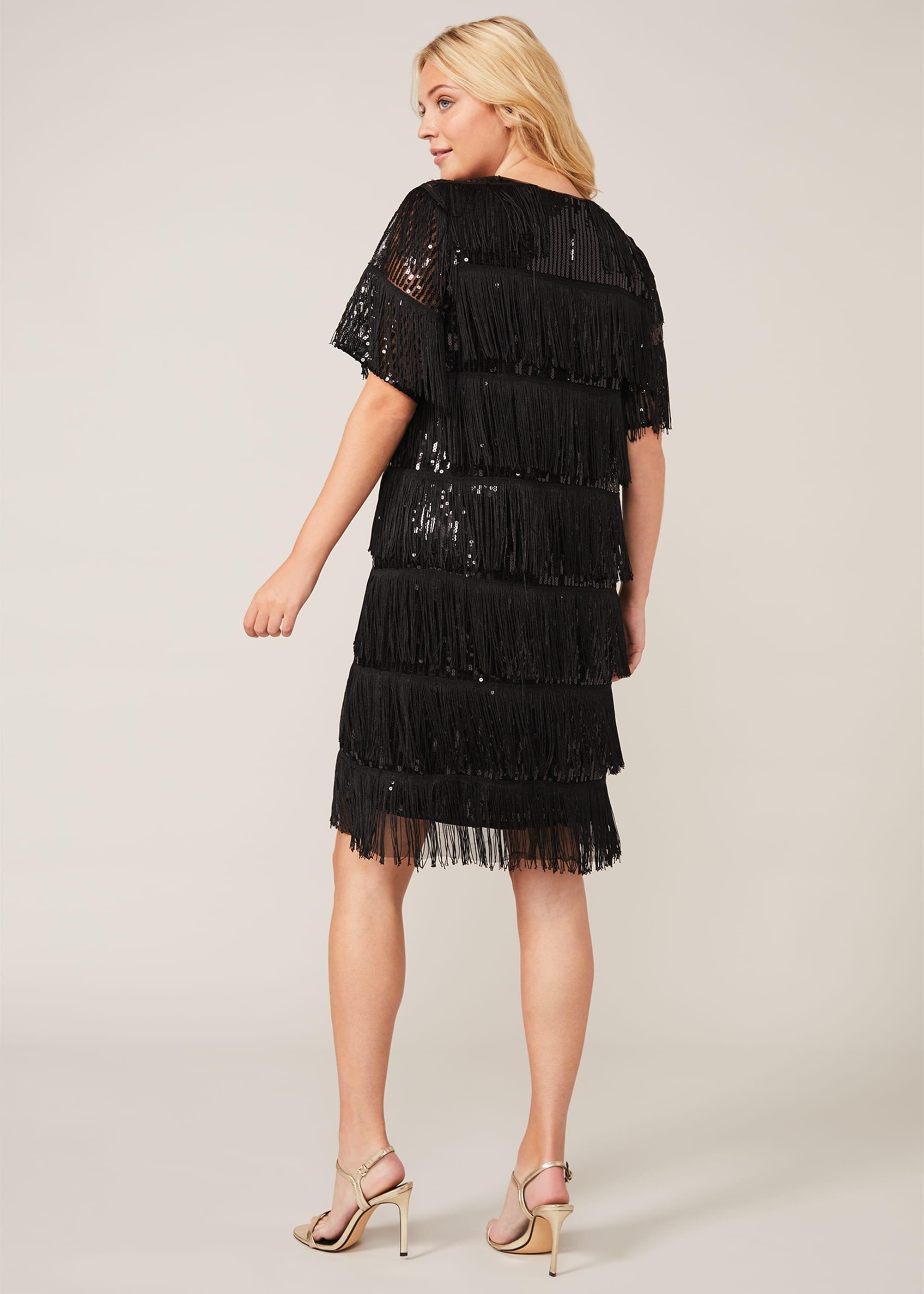Farina Sequin Fringe Dress