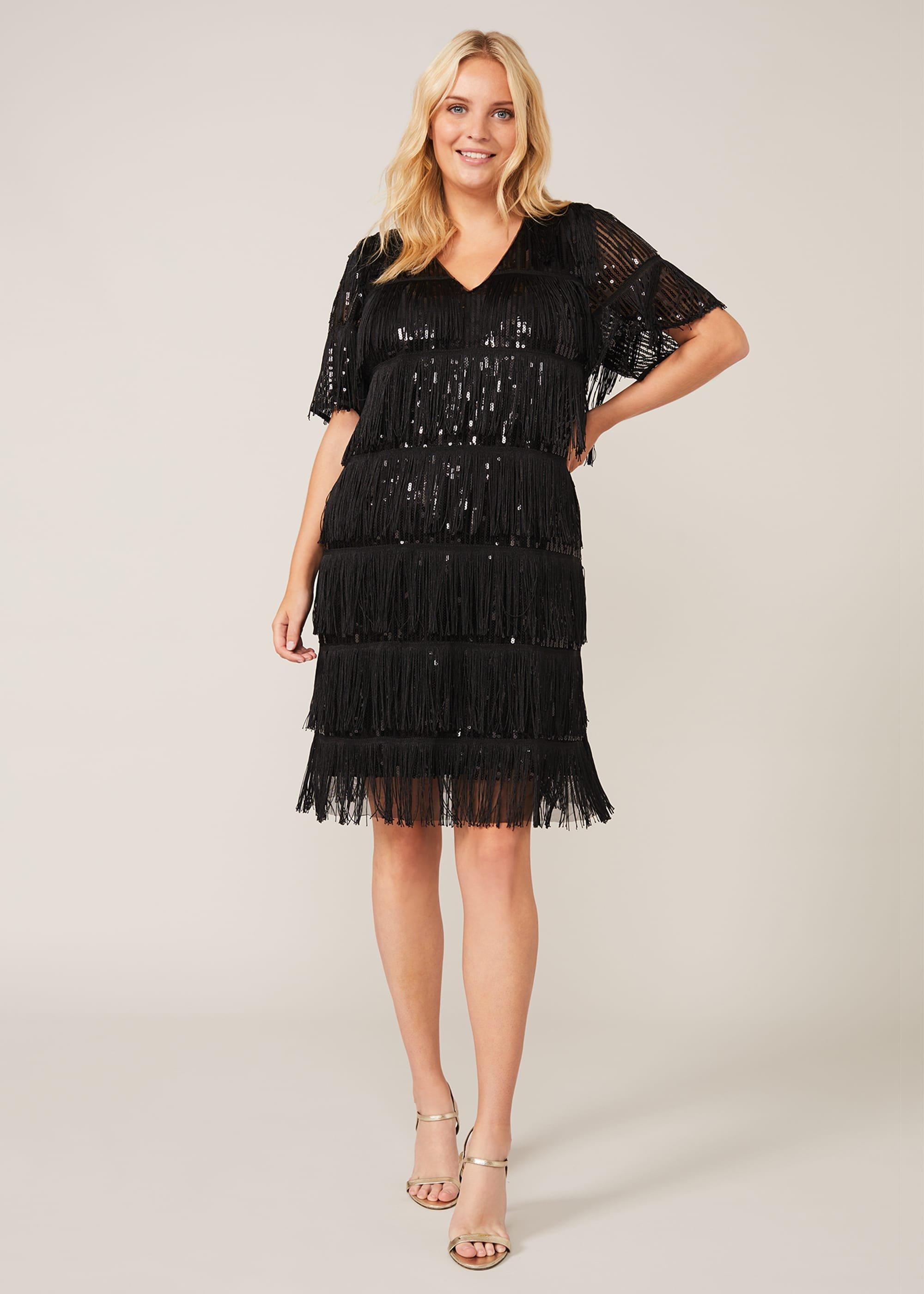 Farina Sequin Fringe Dress
