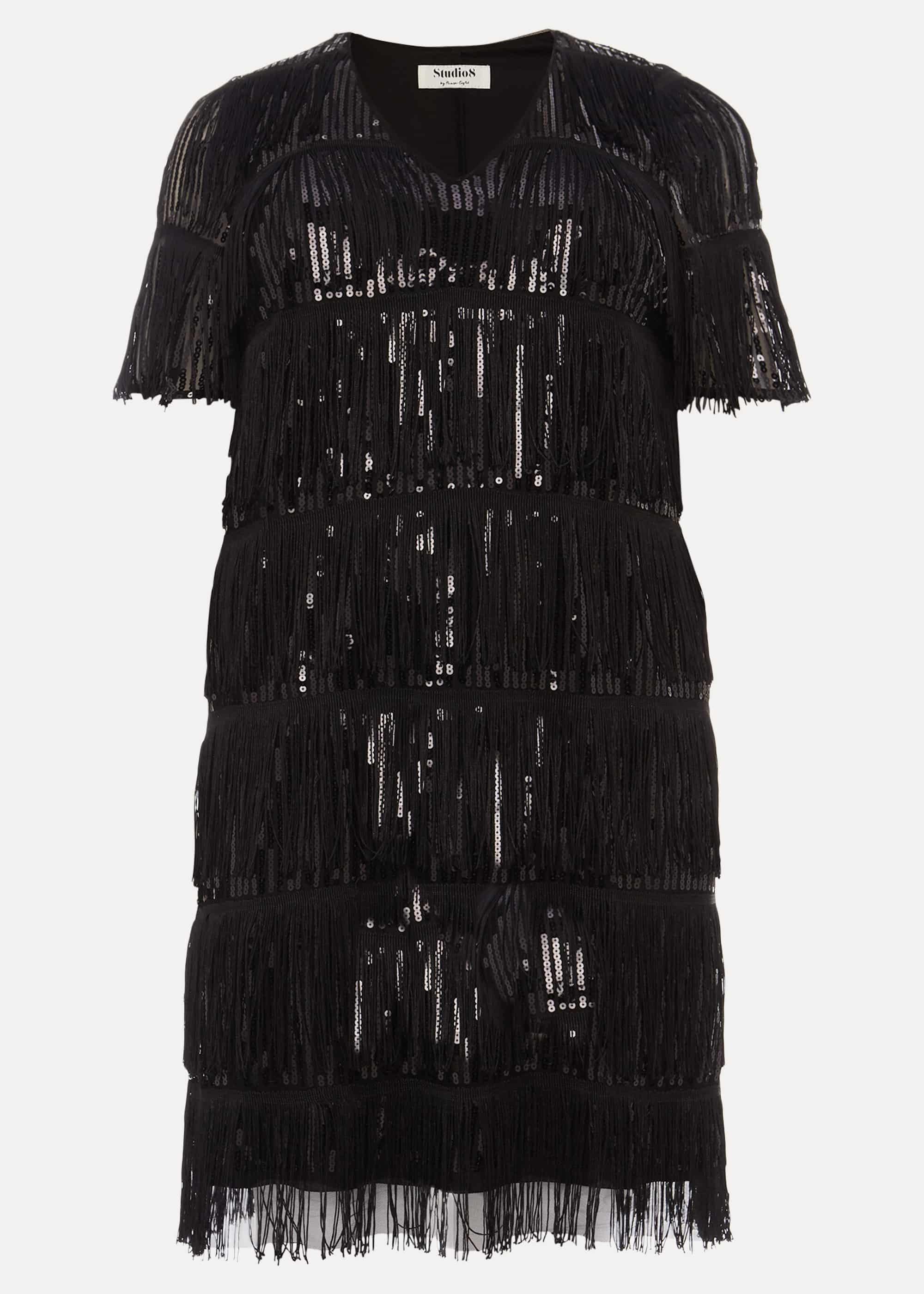 Farina Sequin Fringe Dress