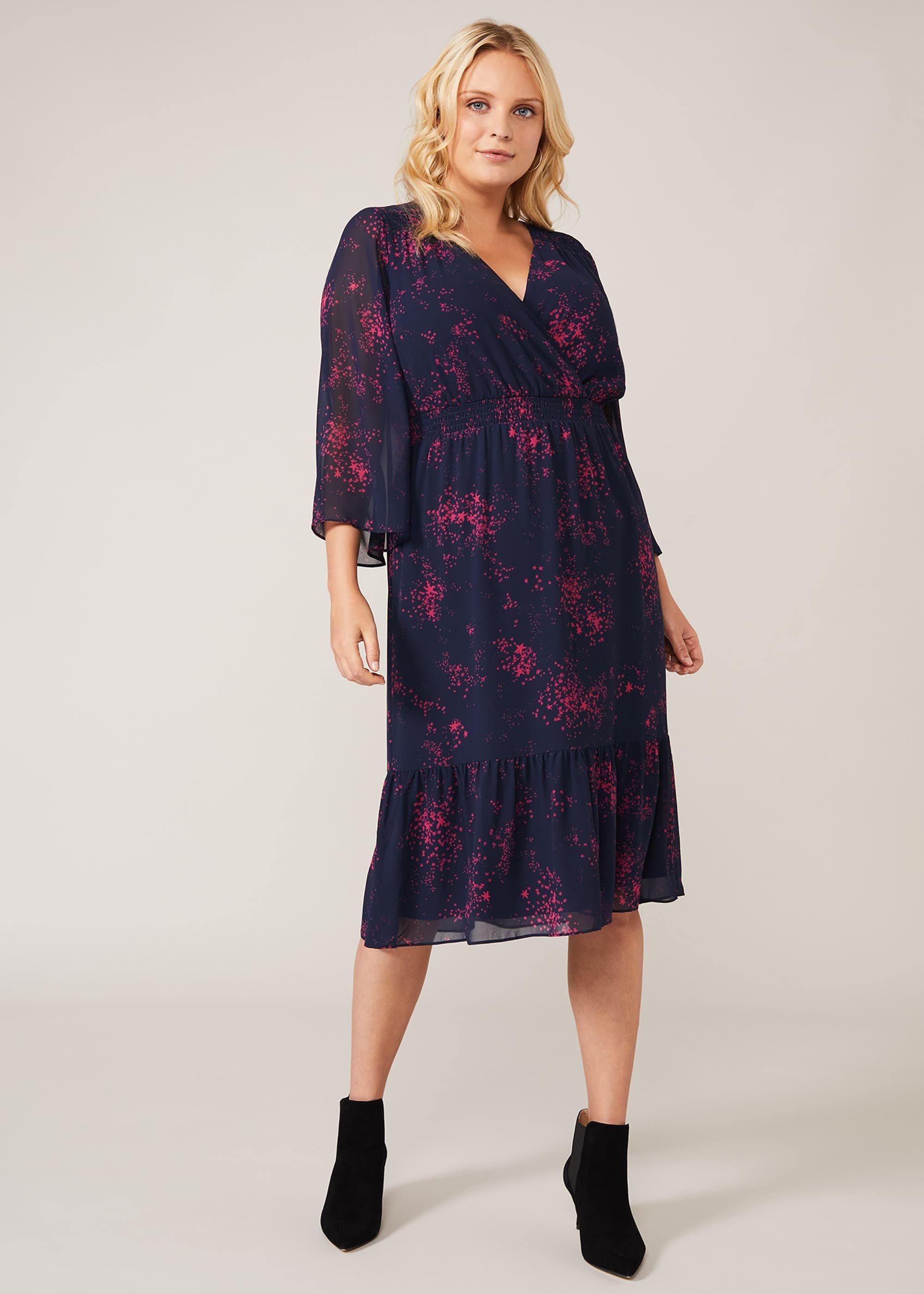 Maya Star Print Dress