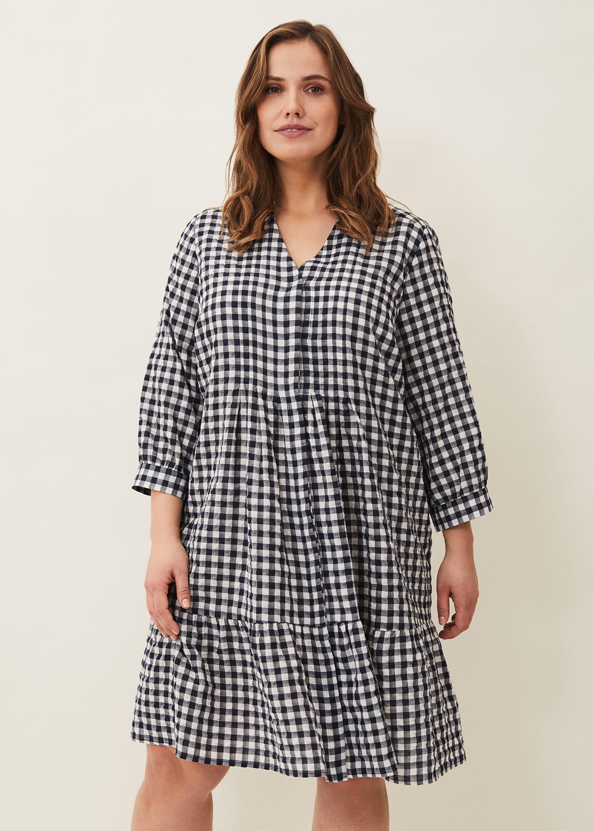 Oona Gingham Swing Dress