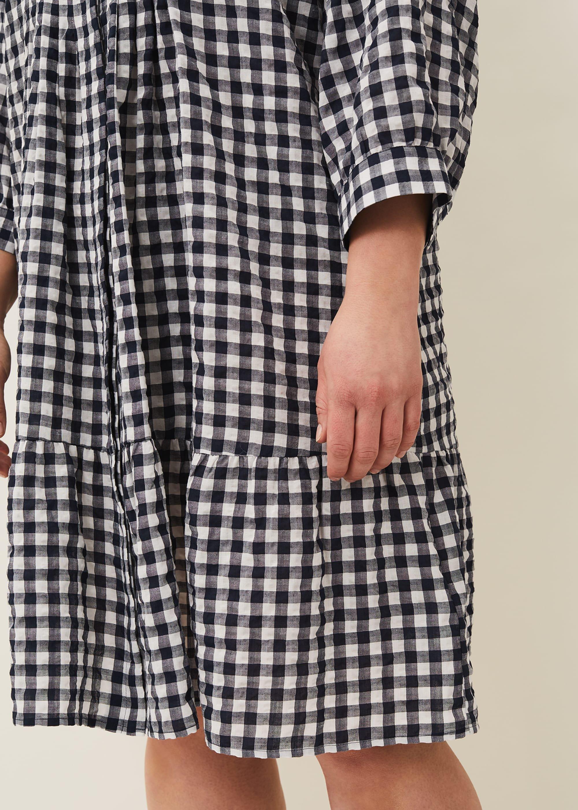 Oona Gingham Swing Dress