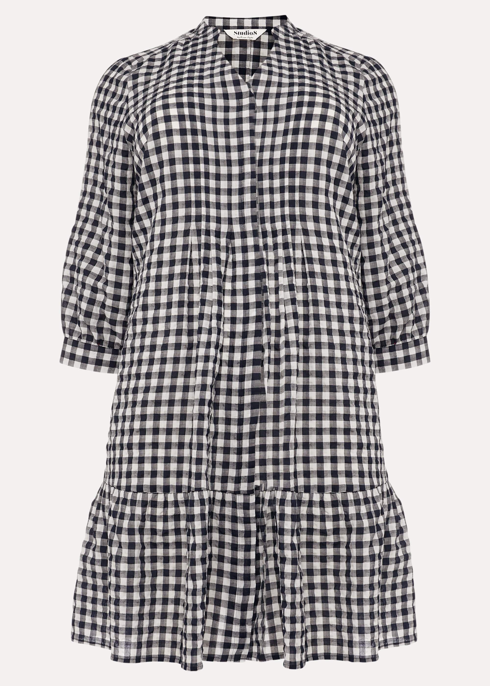 Oona Gingham Swing Dress