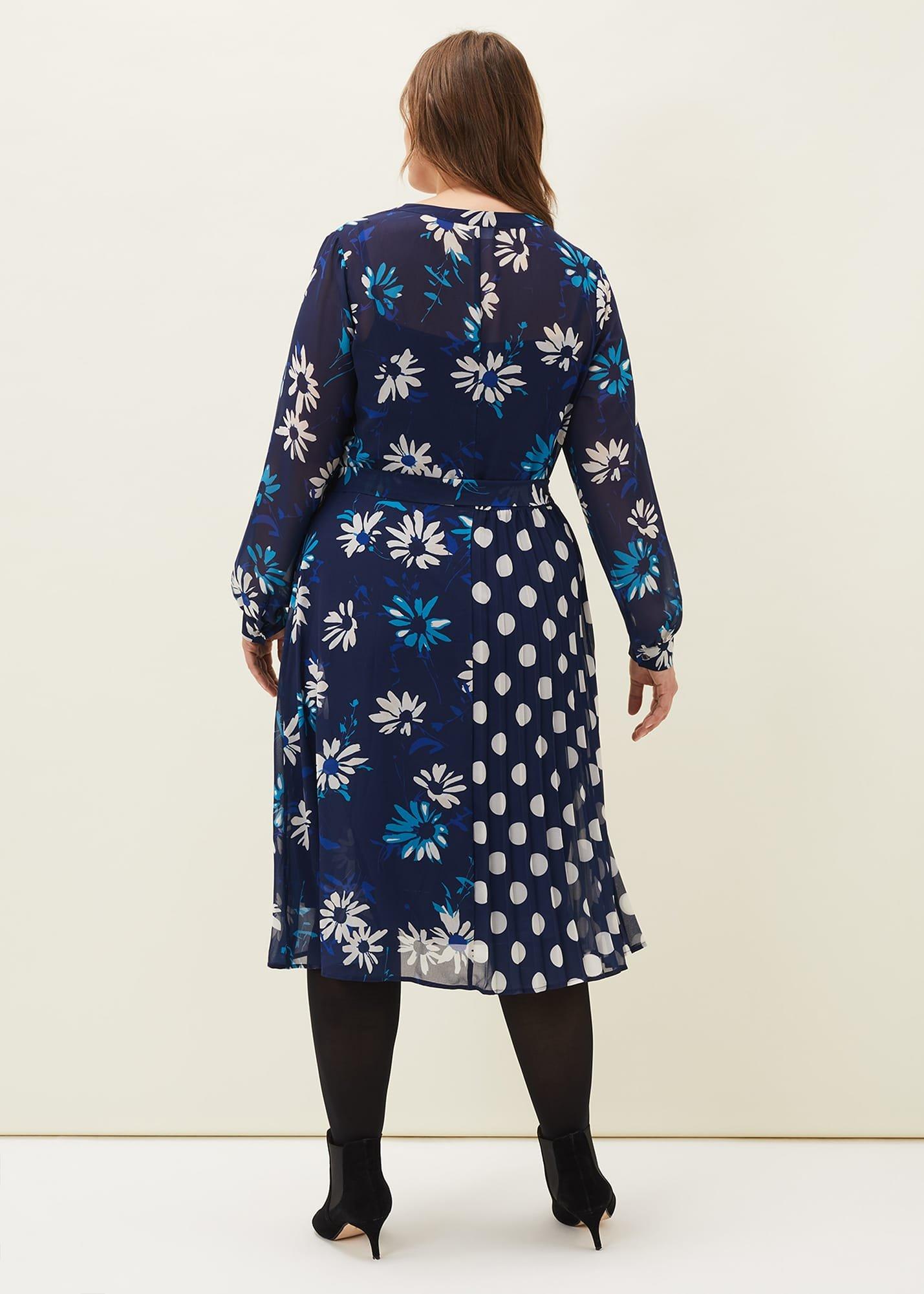 Jennifer Mixed Print Shirt Dress