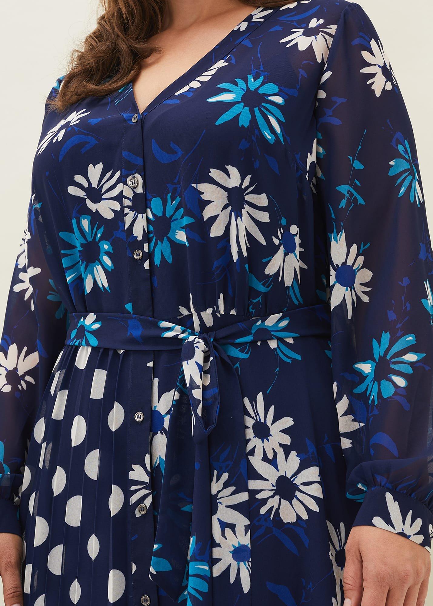 Jennifer Mixed Print Shirt Dress