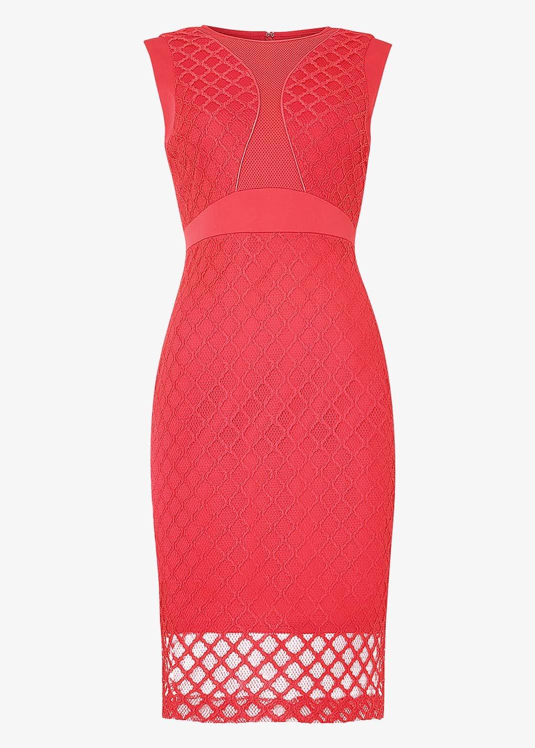 Grid Lace Dress