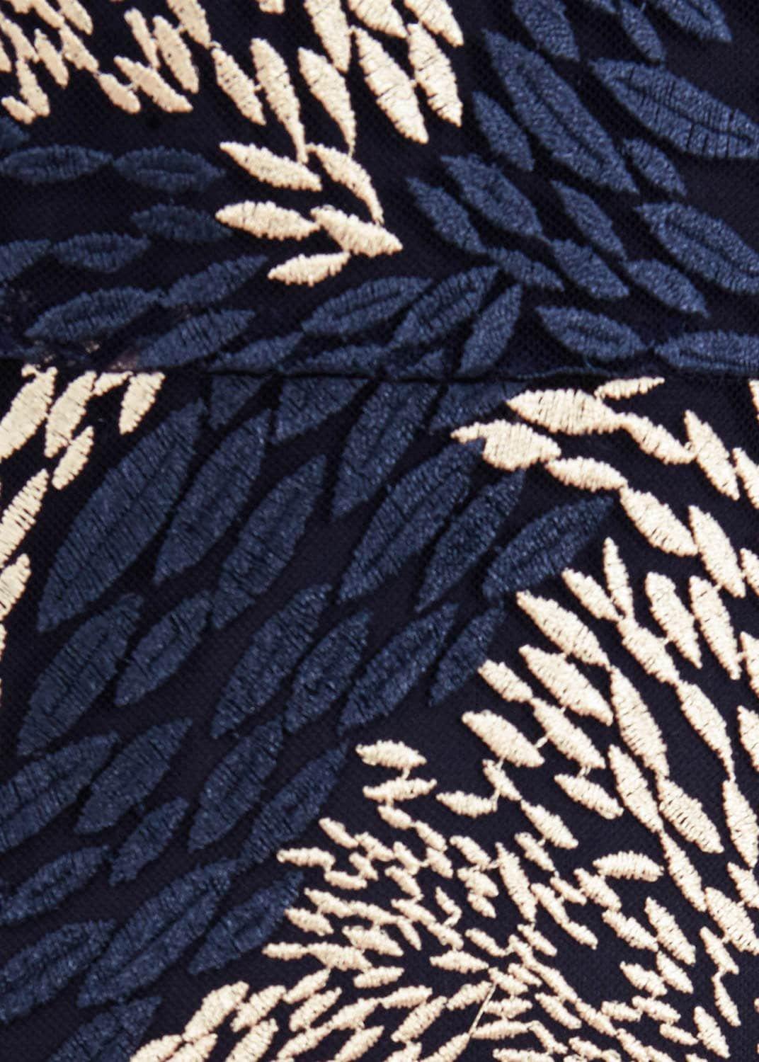 Jamil Lace Fluted Sleeve Dress