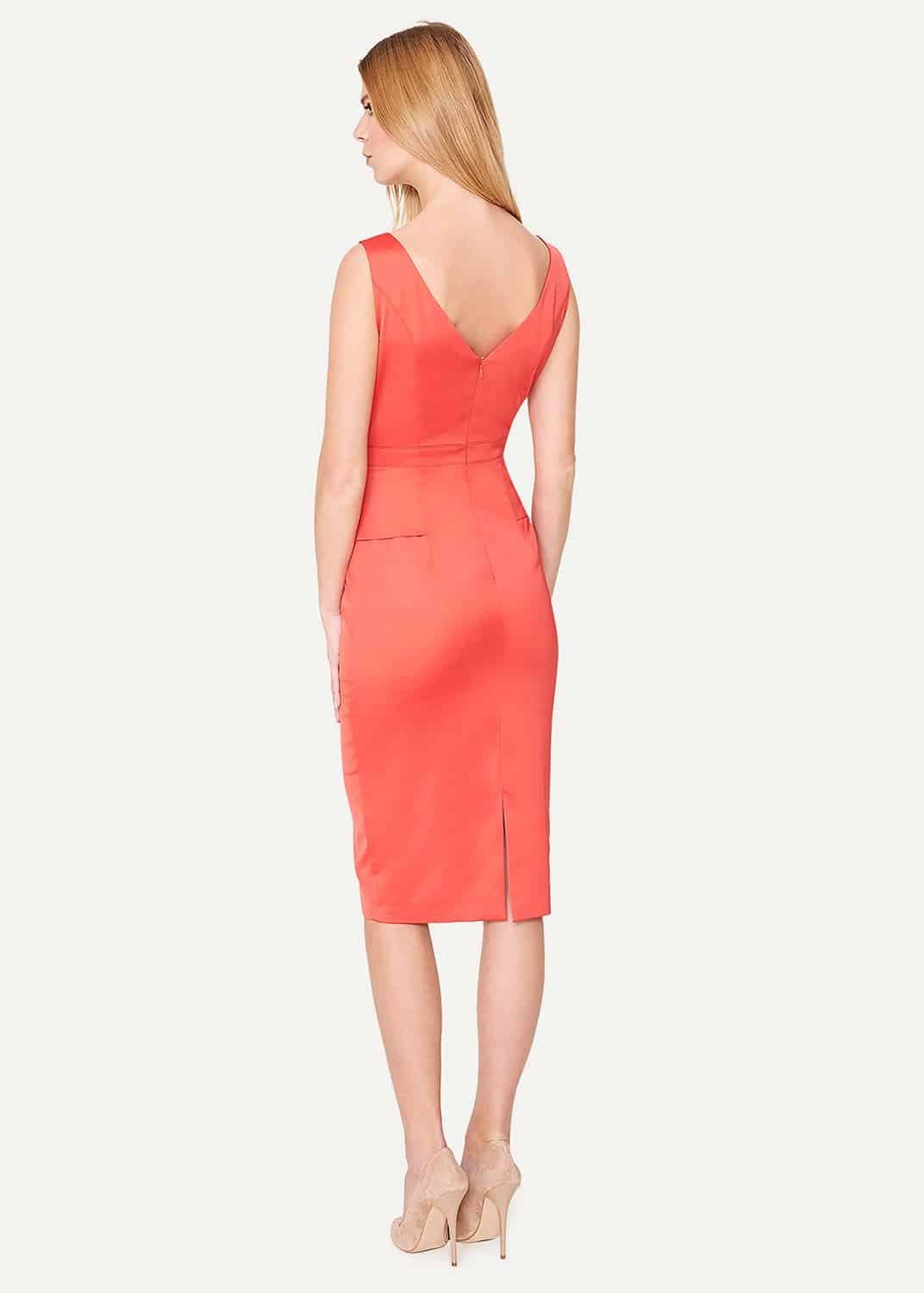 Sienna Satin Peplum Dress