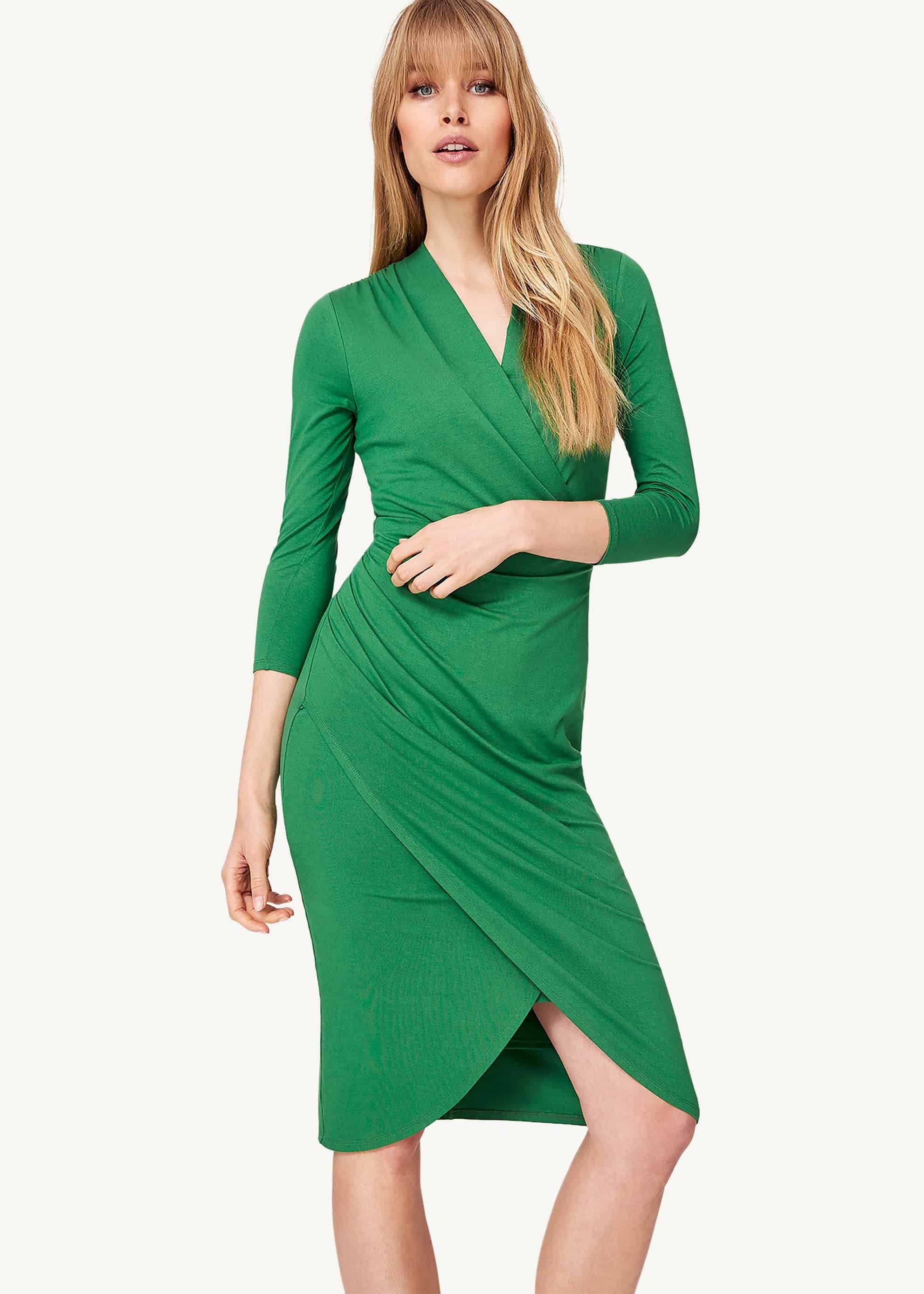 Aurelia Wrap Jersey Dress