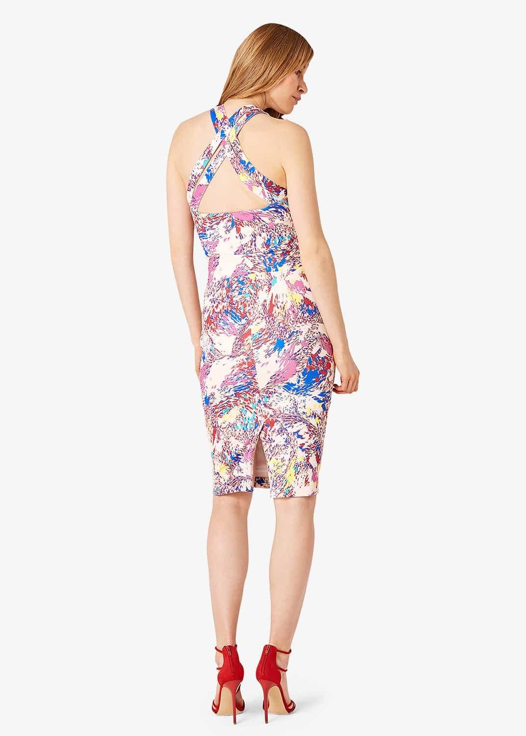 Audrina Print Scuba Dress
