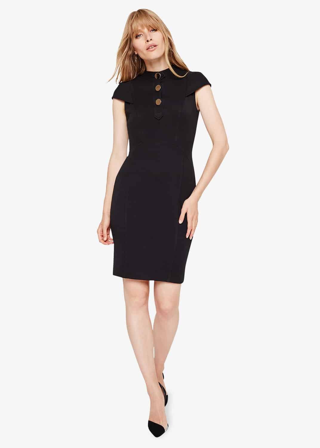 Maddie Button Detail Dress