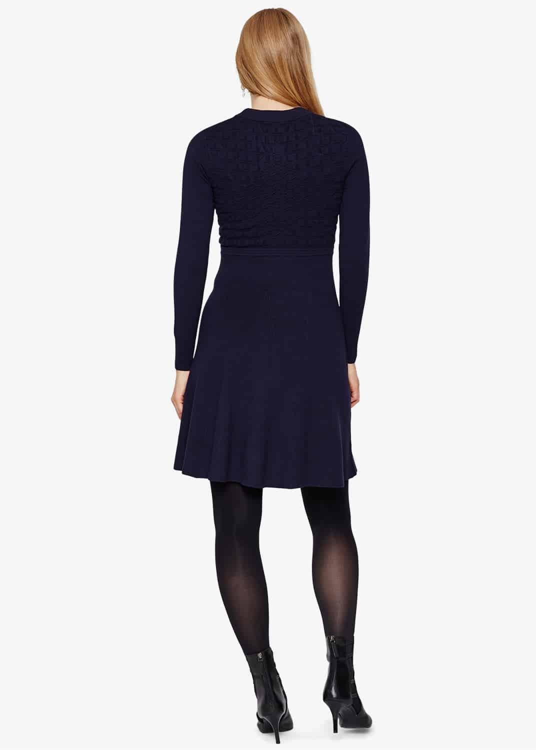 Karter Mixed Texture Knit Dress