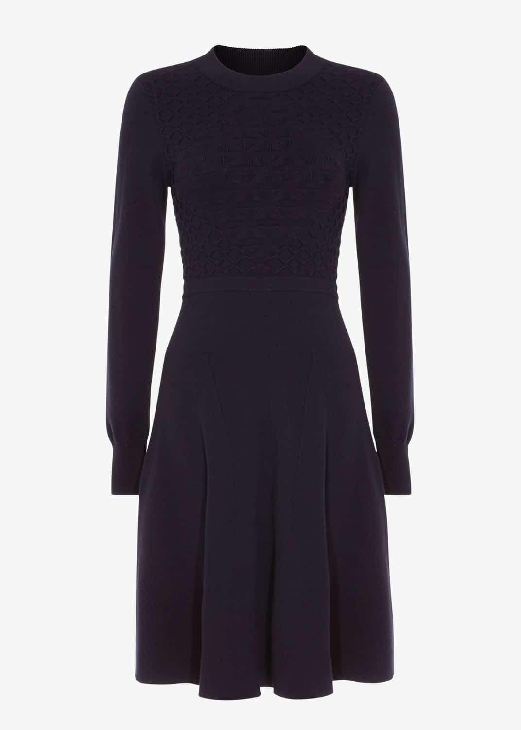 Karter Mixed Texture Knit Dress