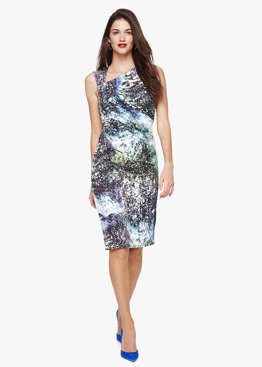 Laurita Printed Jersey Dress