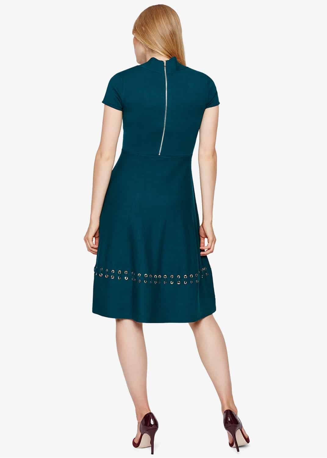 Etta Eyelet Detail Knit Dress