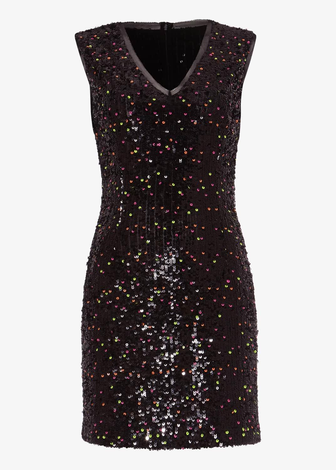 Albanie Neon Sequin Dress