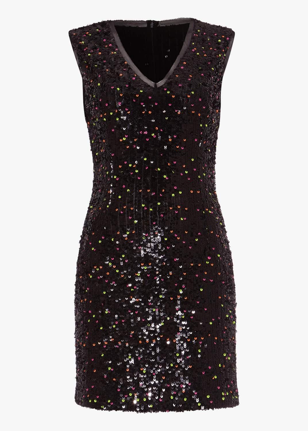 Albanie Neon Sequin Dress