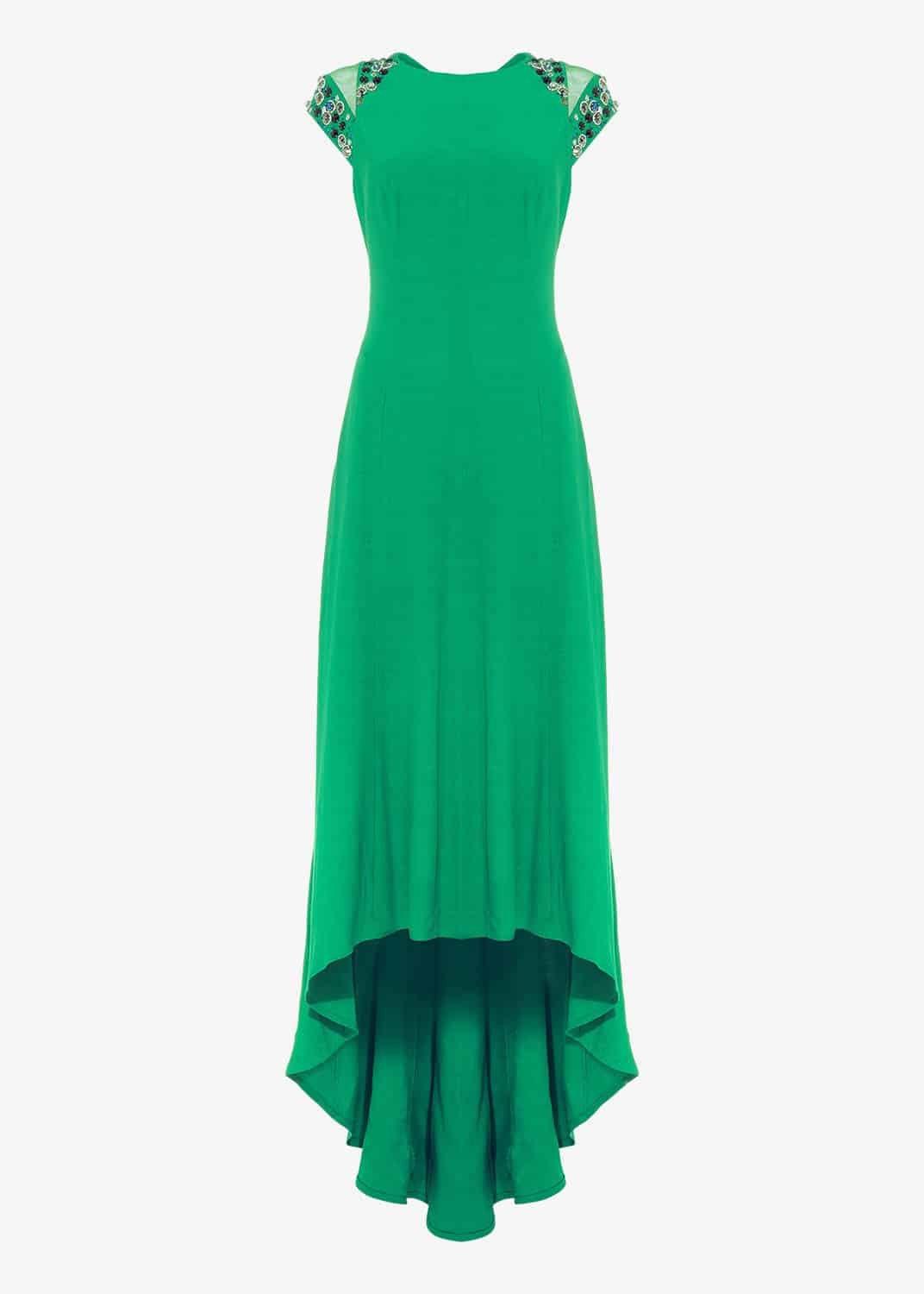 Deniz Embellished Shoulder Maxi Dress