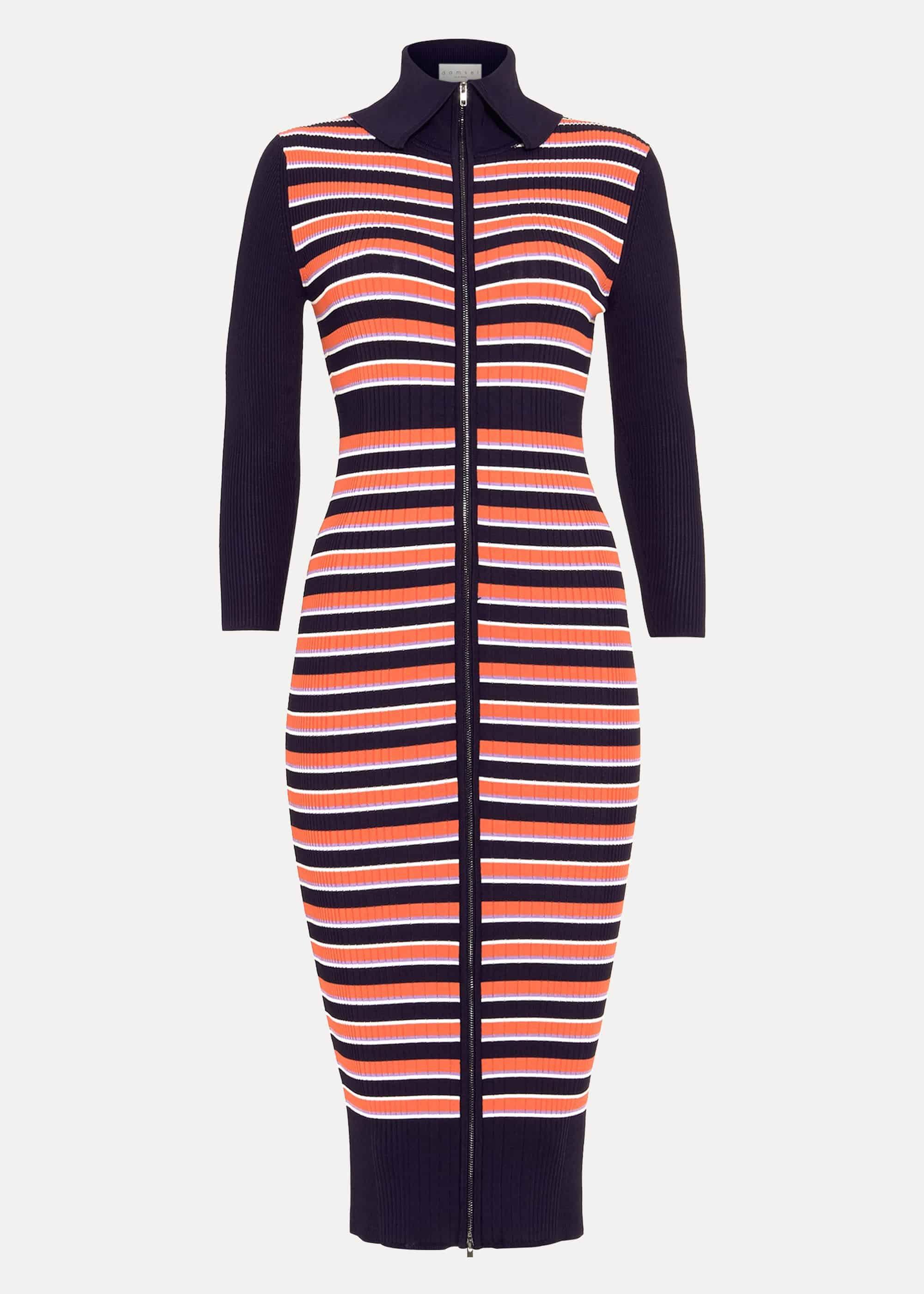 Mita Stripe Rib Knitted Dress