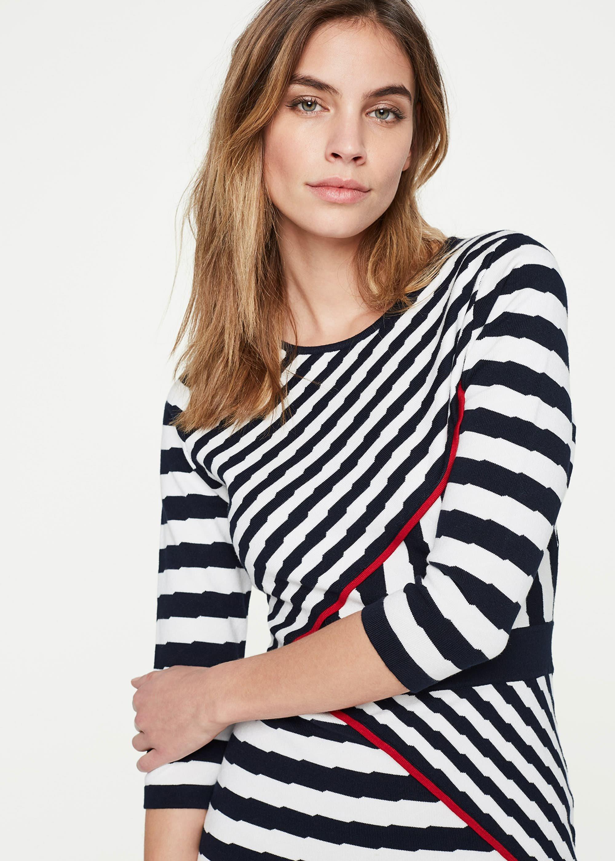 Orianne Stripe Knitted Dress