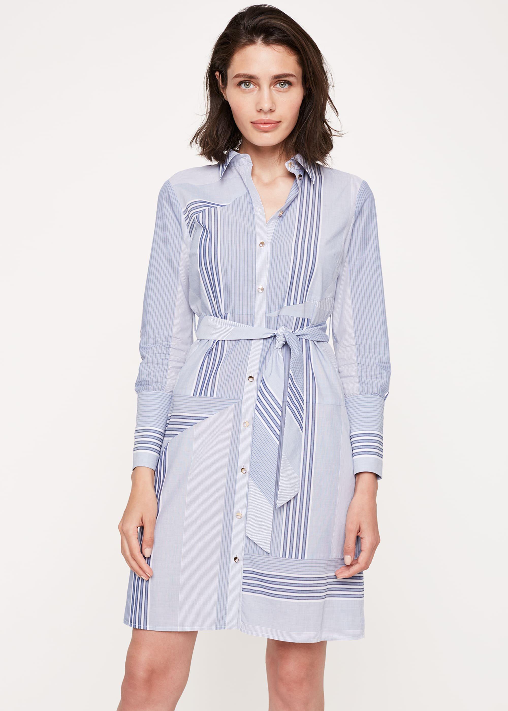 Senia Patchwork Shirt Dress