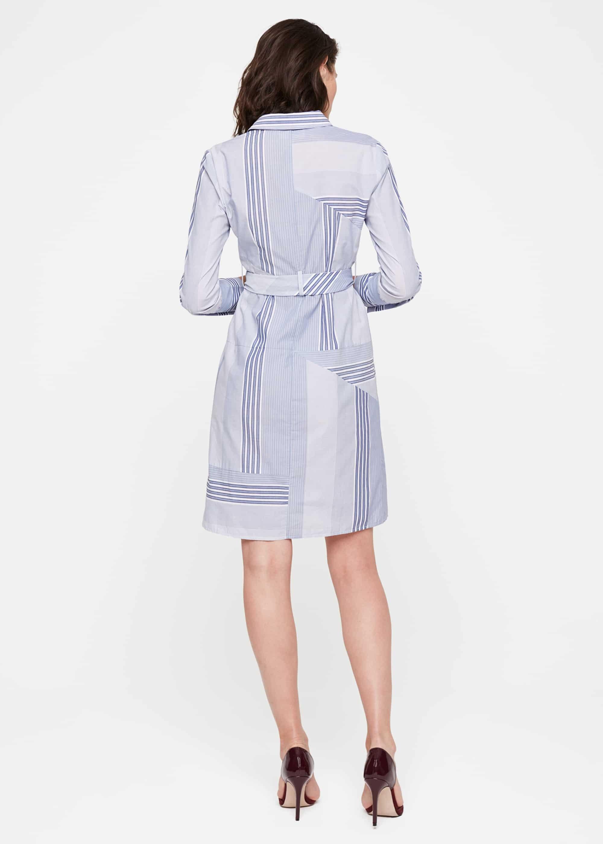 Senia Patchwork Shirt Dress
