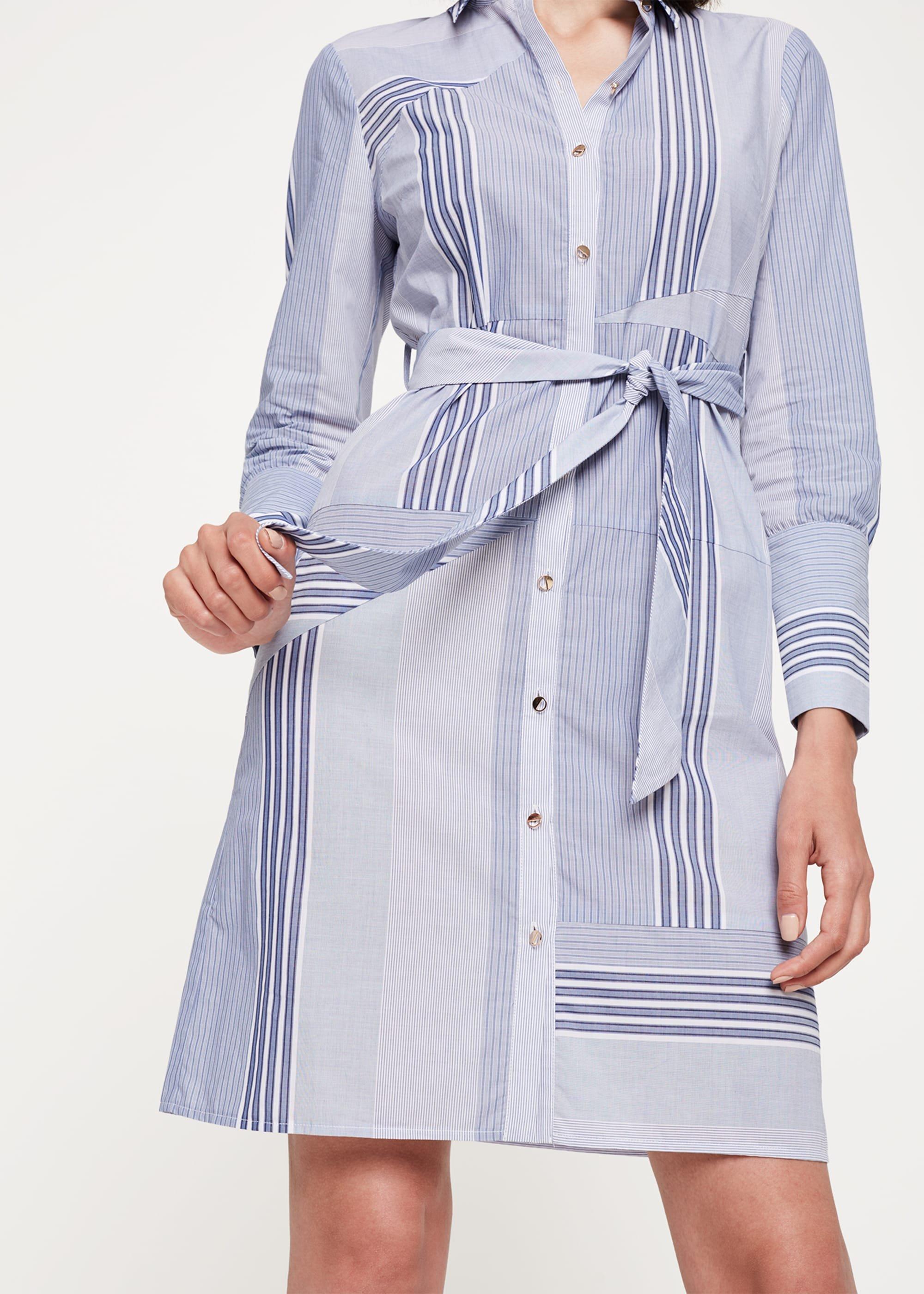 Senia Patchwork Shirt Dress