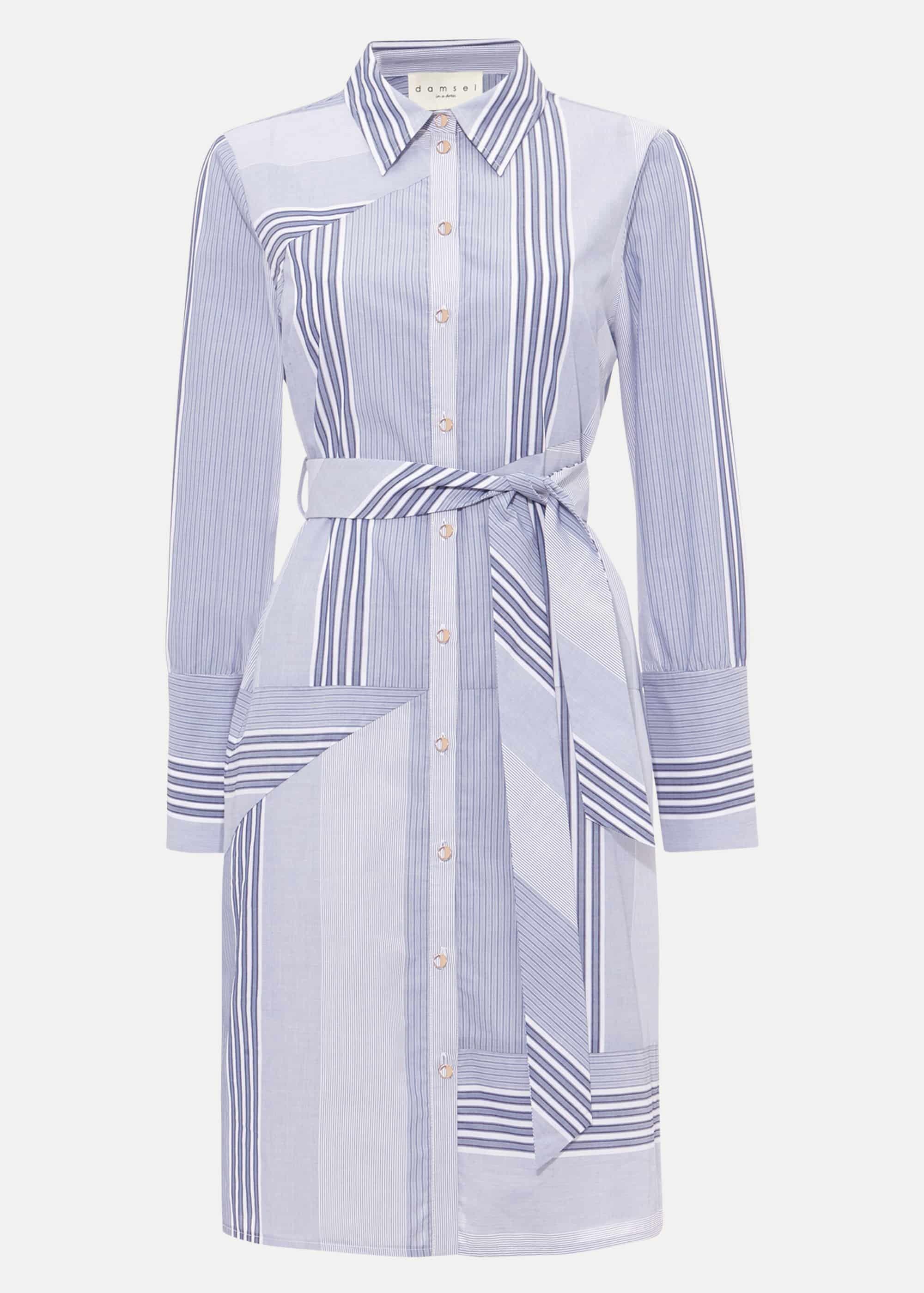Senia Patchwork Shirt Dress