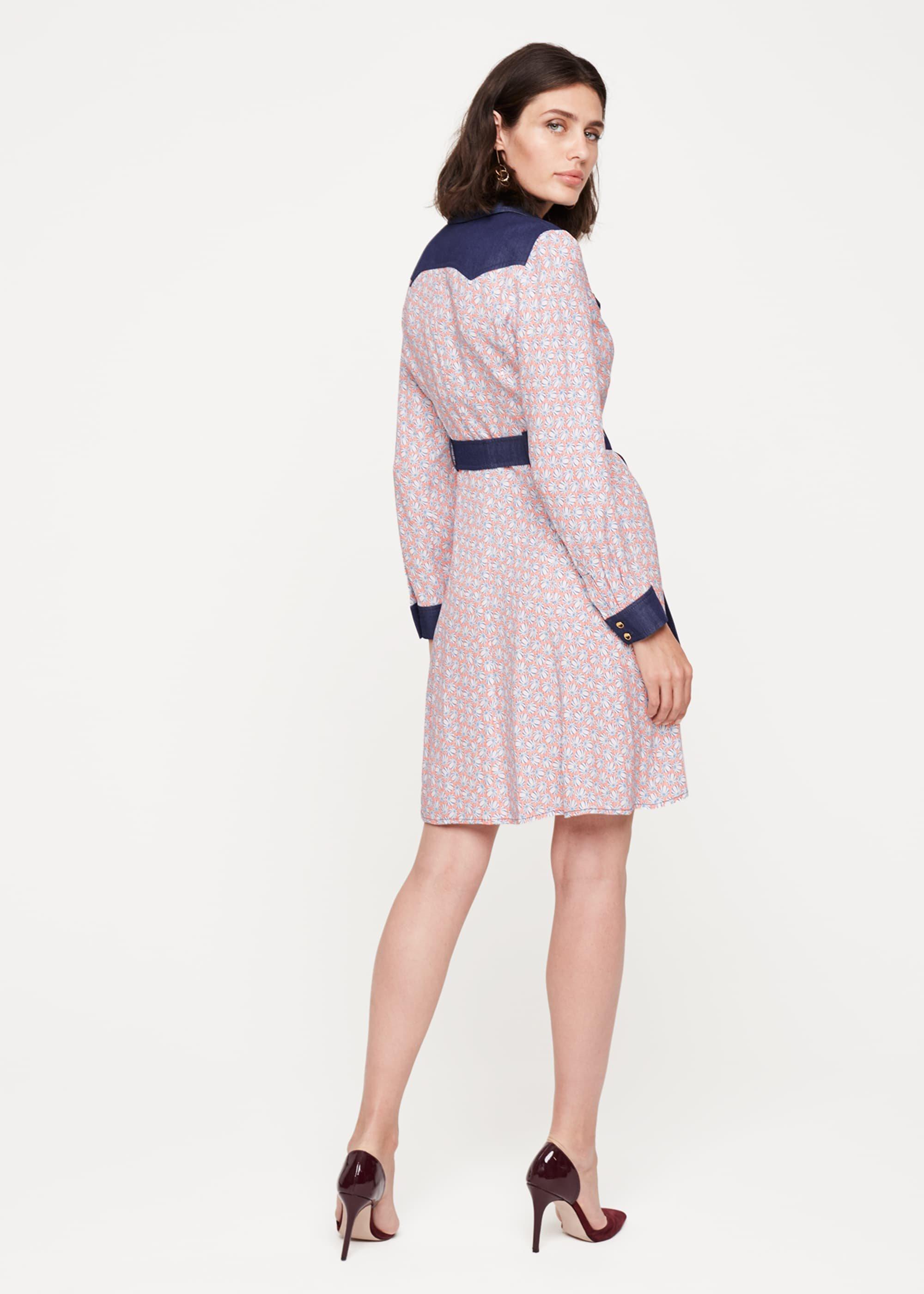 Cecily Printed Shirt Dress