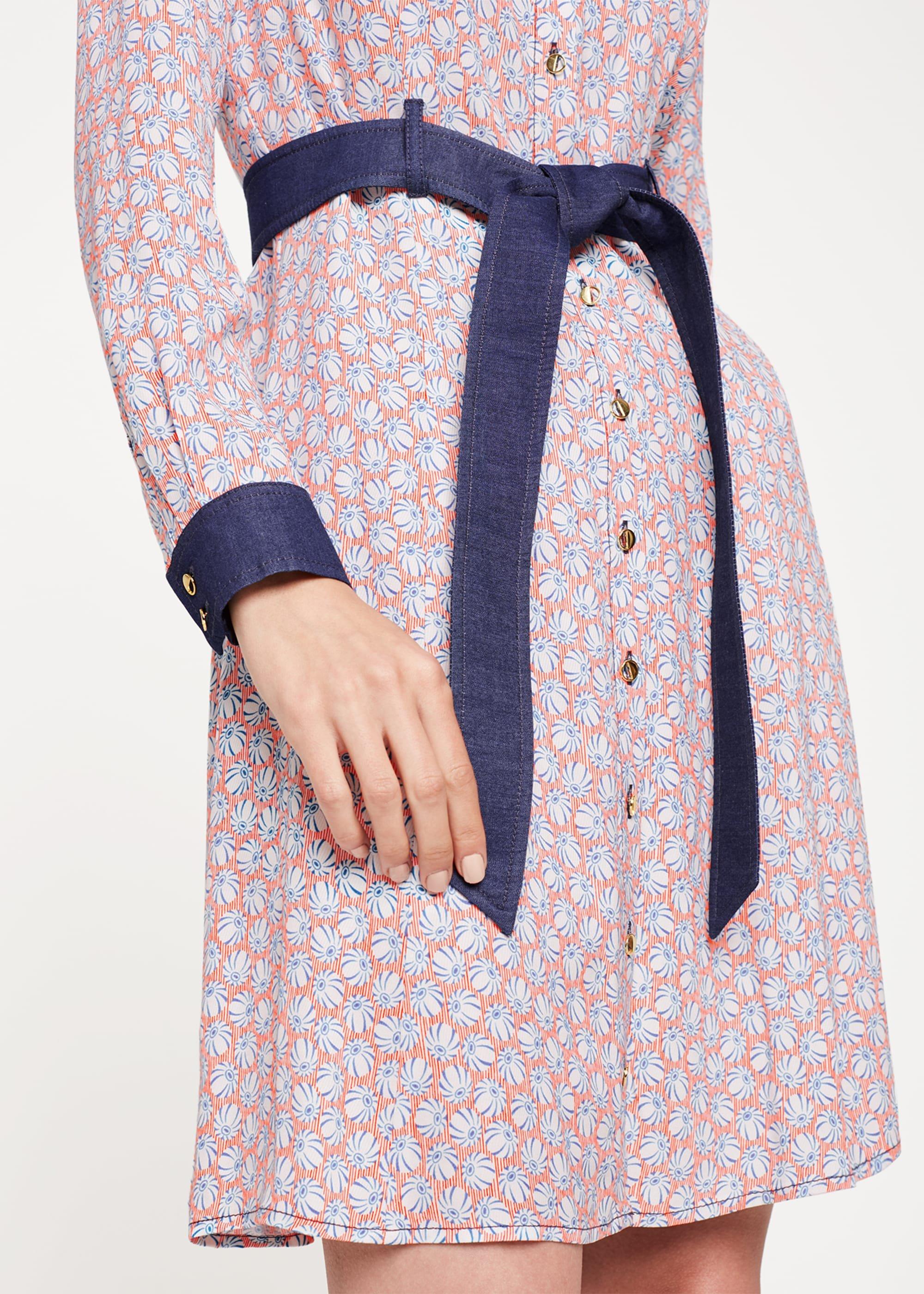 Cecily Printed Shirt Dress