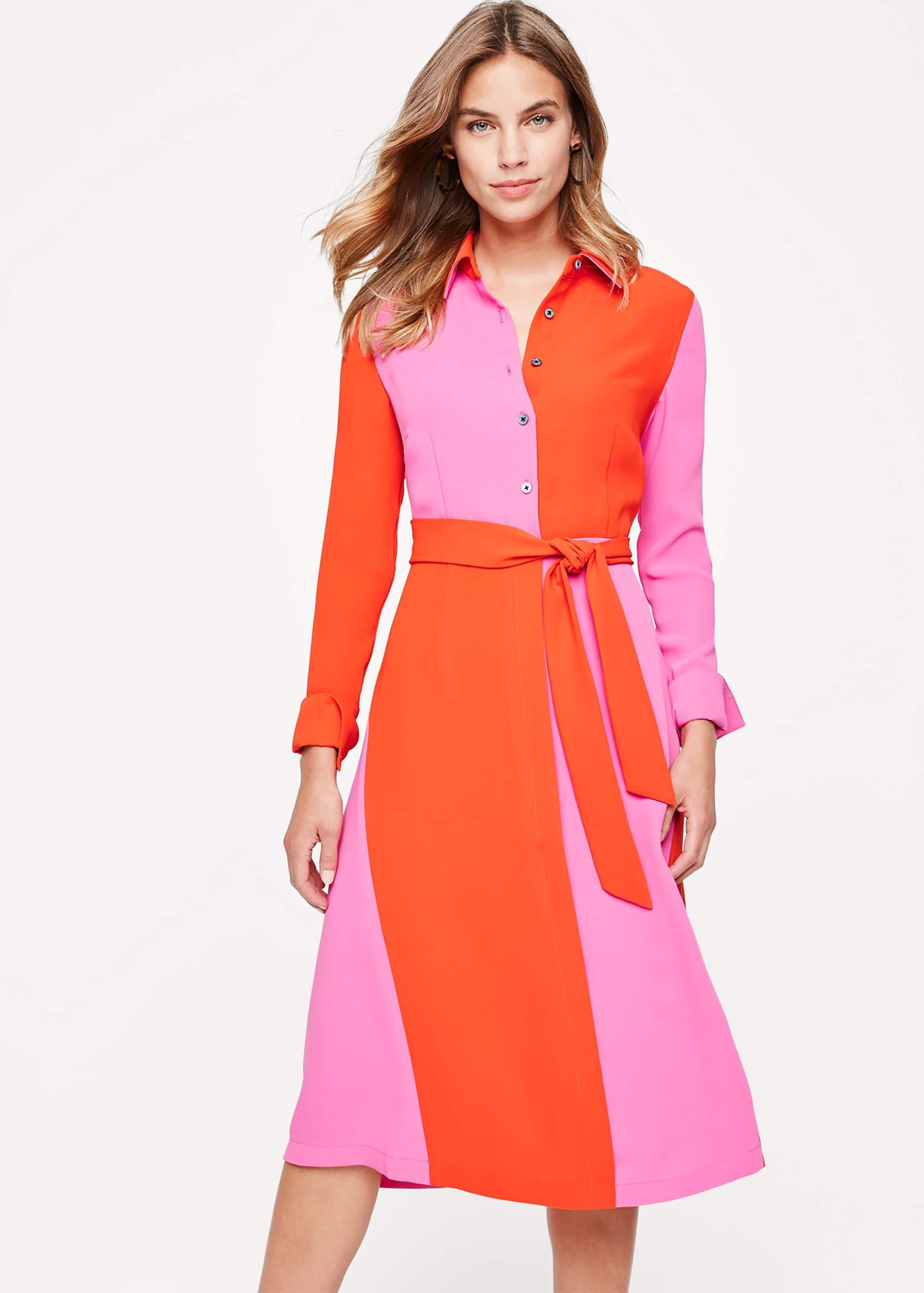 Mila Colourblock Shirt Dress
