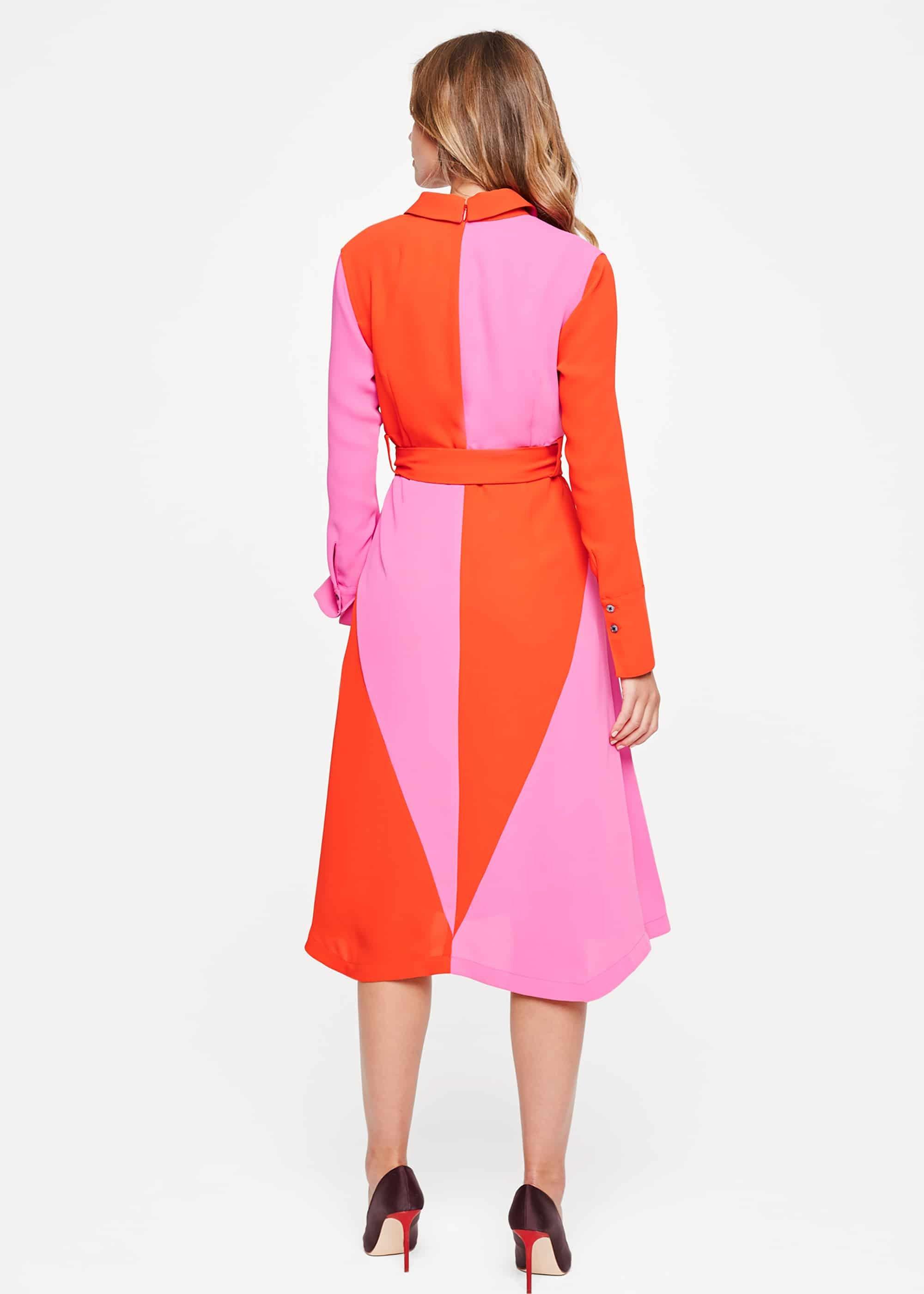 Mila Colourblock Shirt Dress