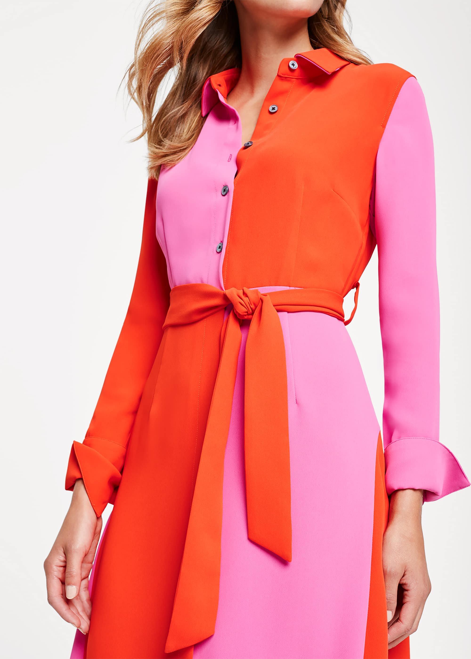 Mila Colourblock Shirt Dress