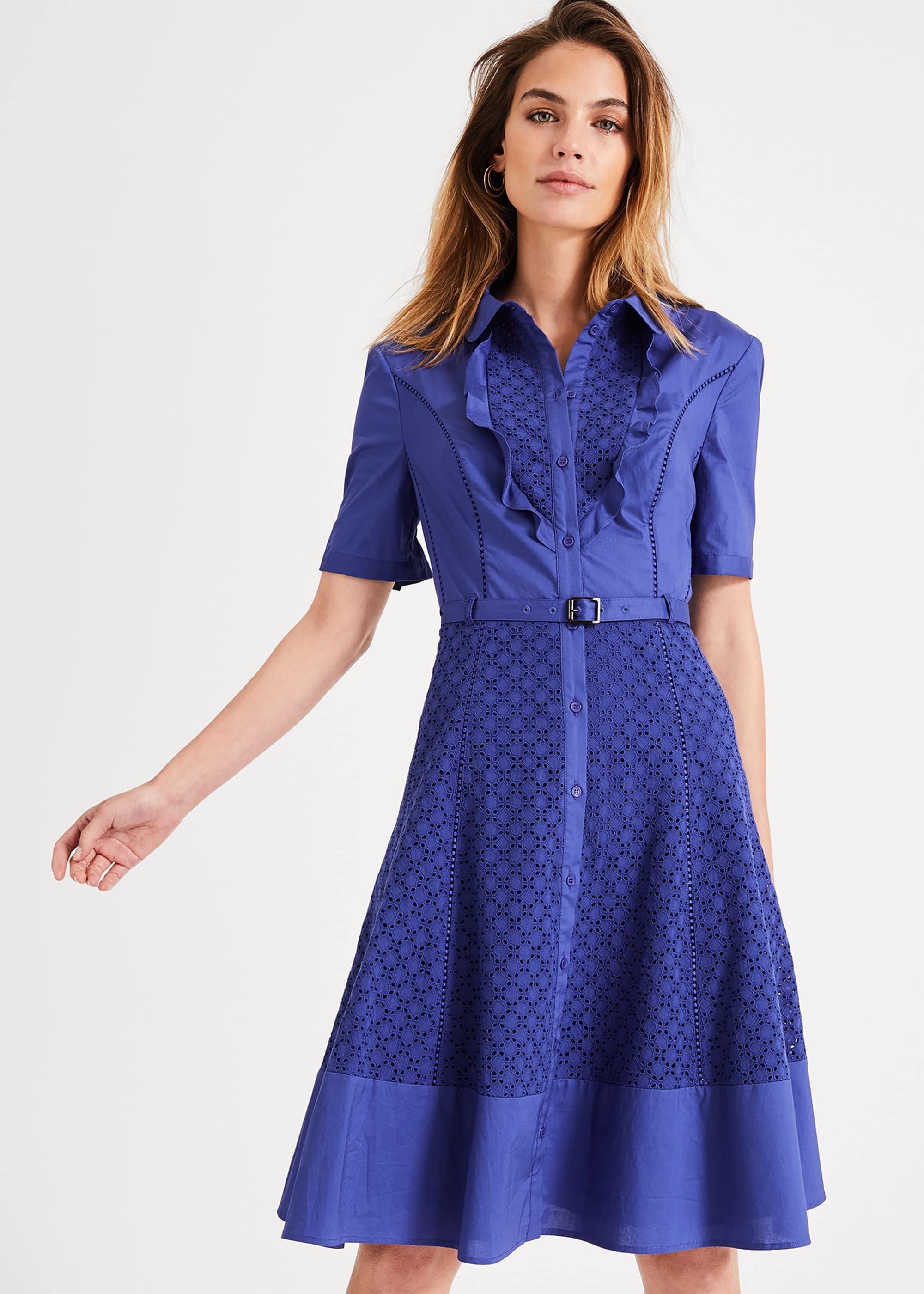 Brielle Cotton Broderie Dress