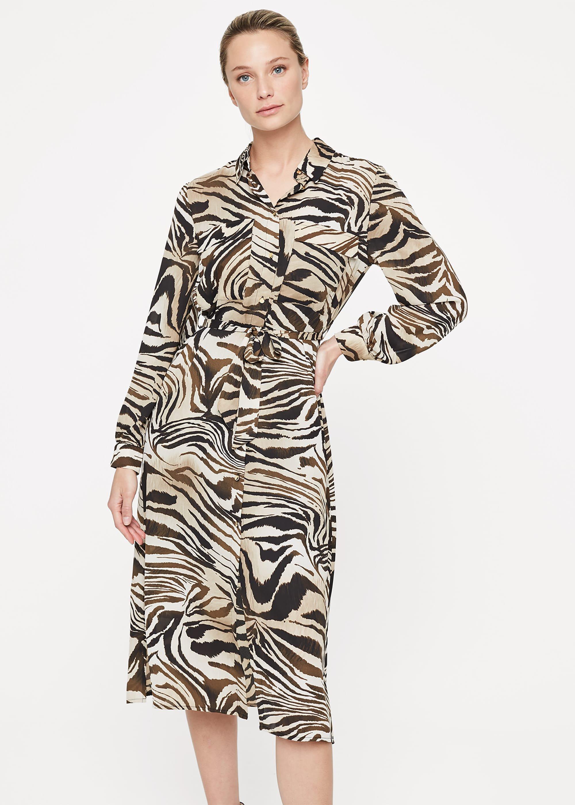 Poppie Printed Shirt Dress