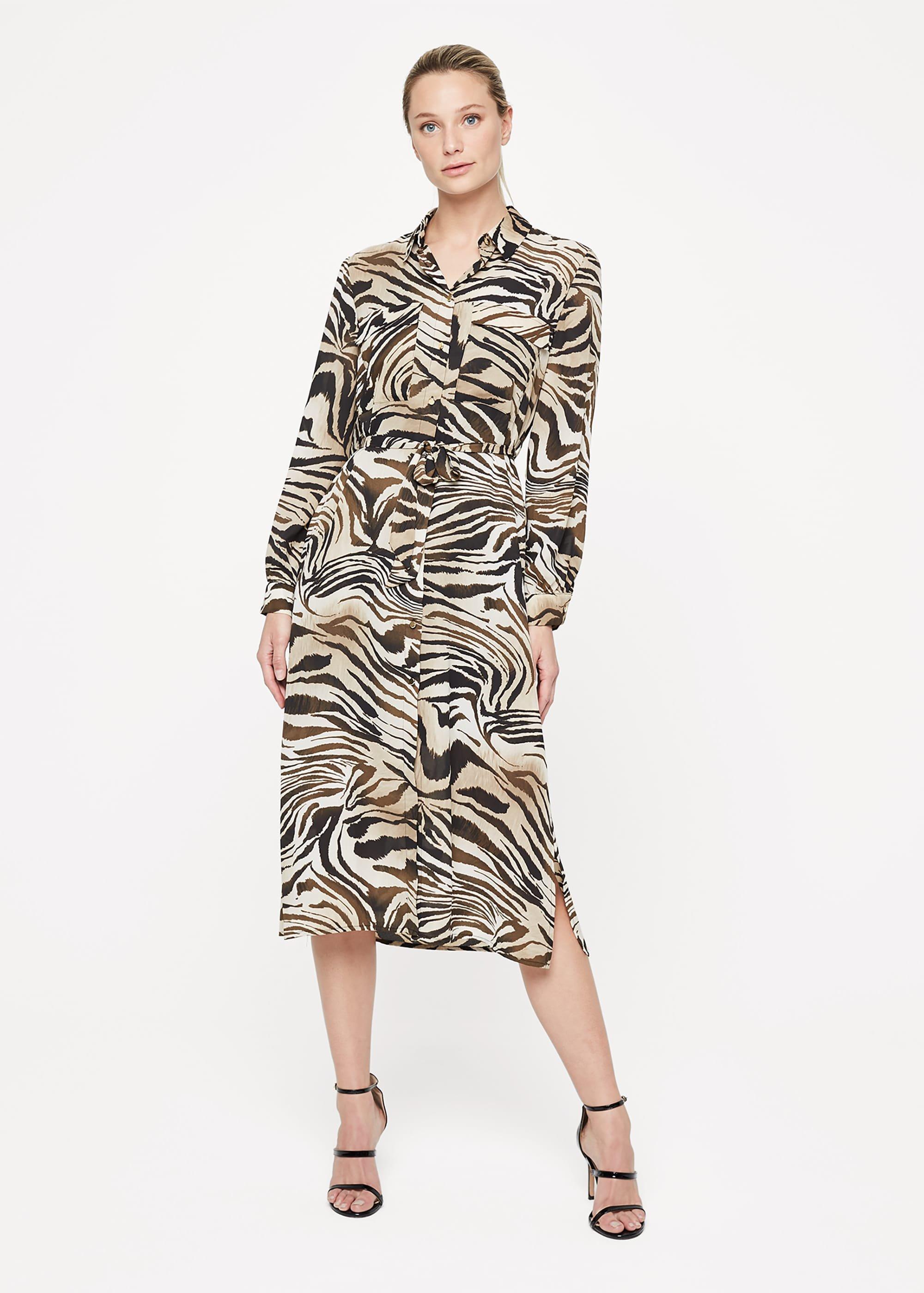 Poppie Printed Shirt Dress