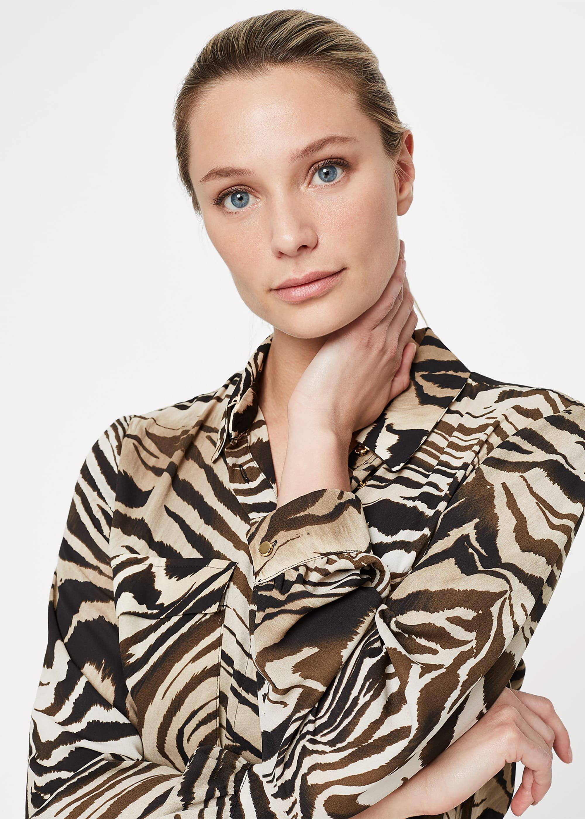 Poppie Printed Shirt Dress