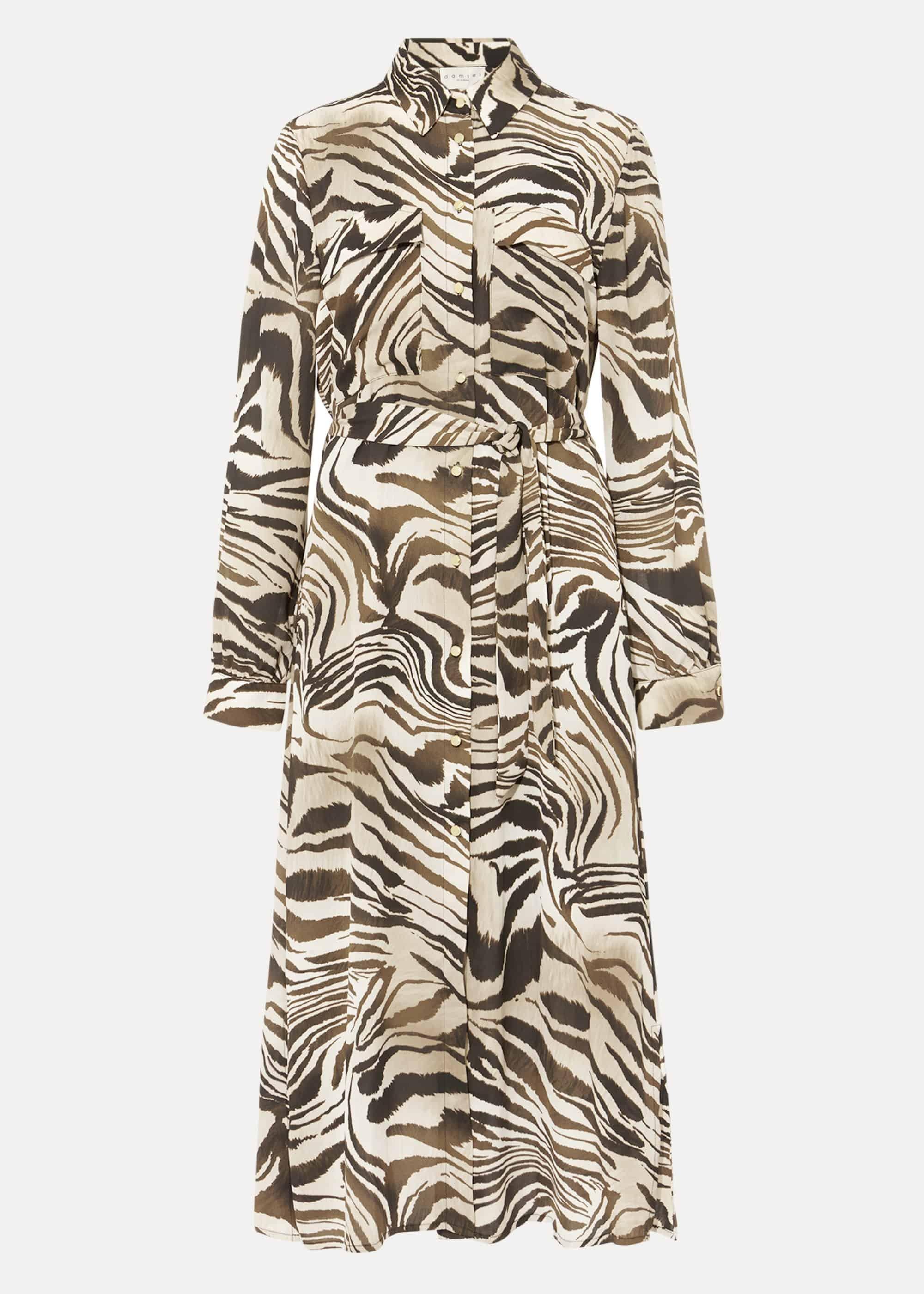 Poppie Printed Shirt Dress