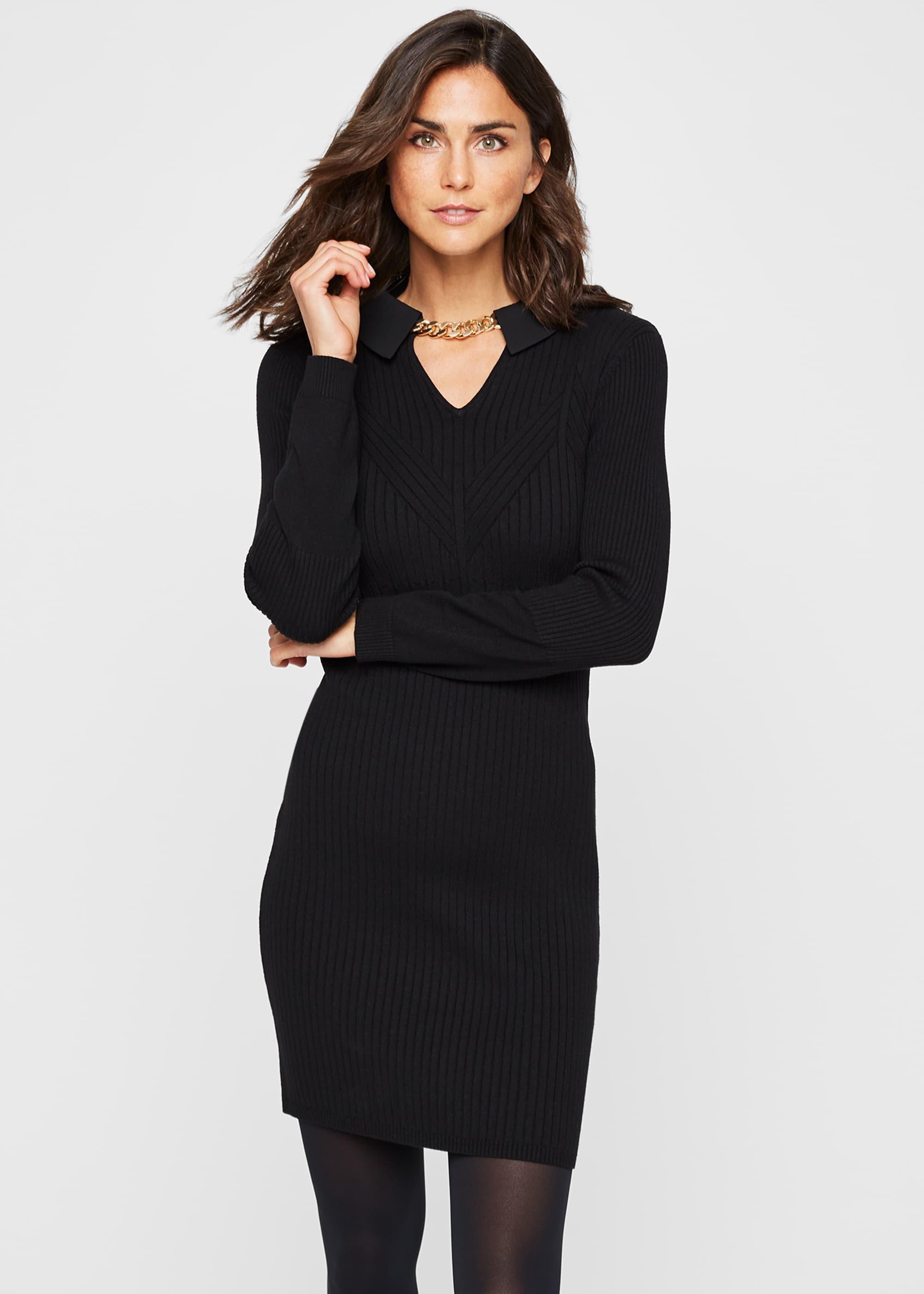 Stefania Collar Detail Knitted Dress