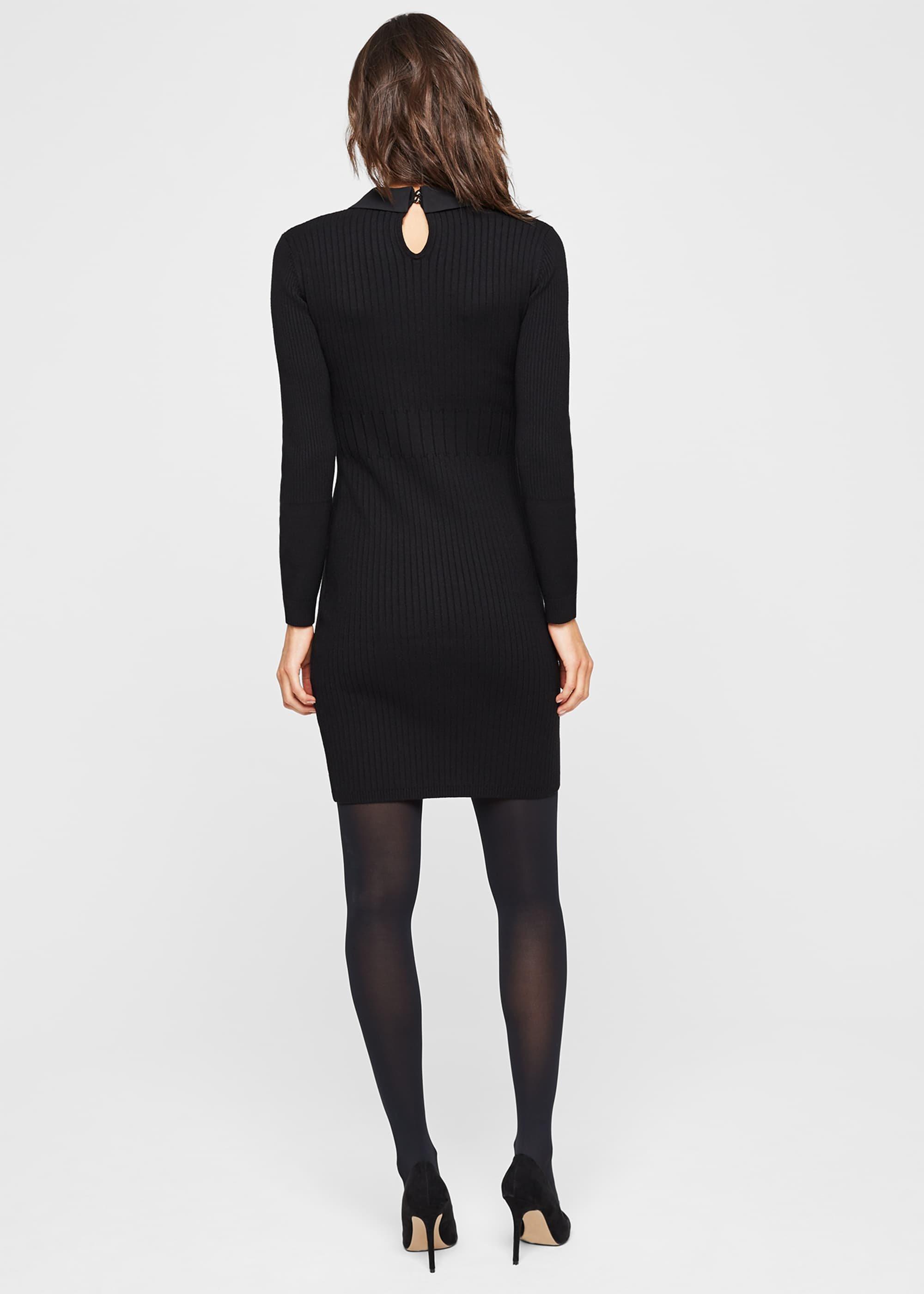 Stefania Collar Detail Knitted Dress