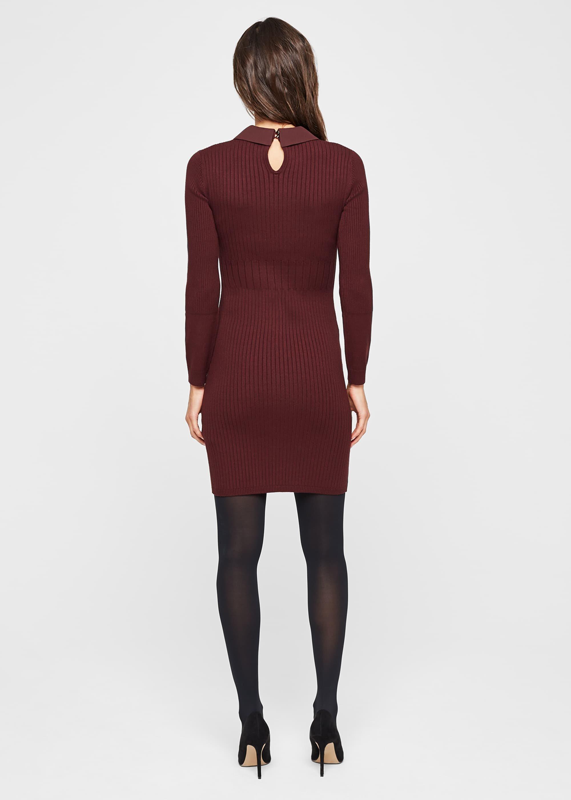 Stefania Collar Detail Knitted Dress