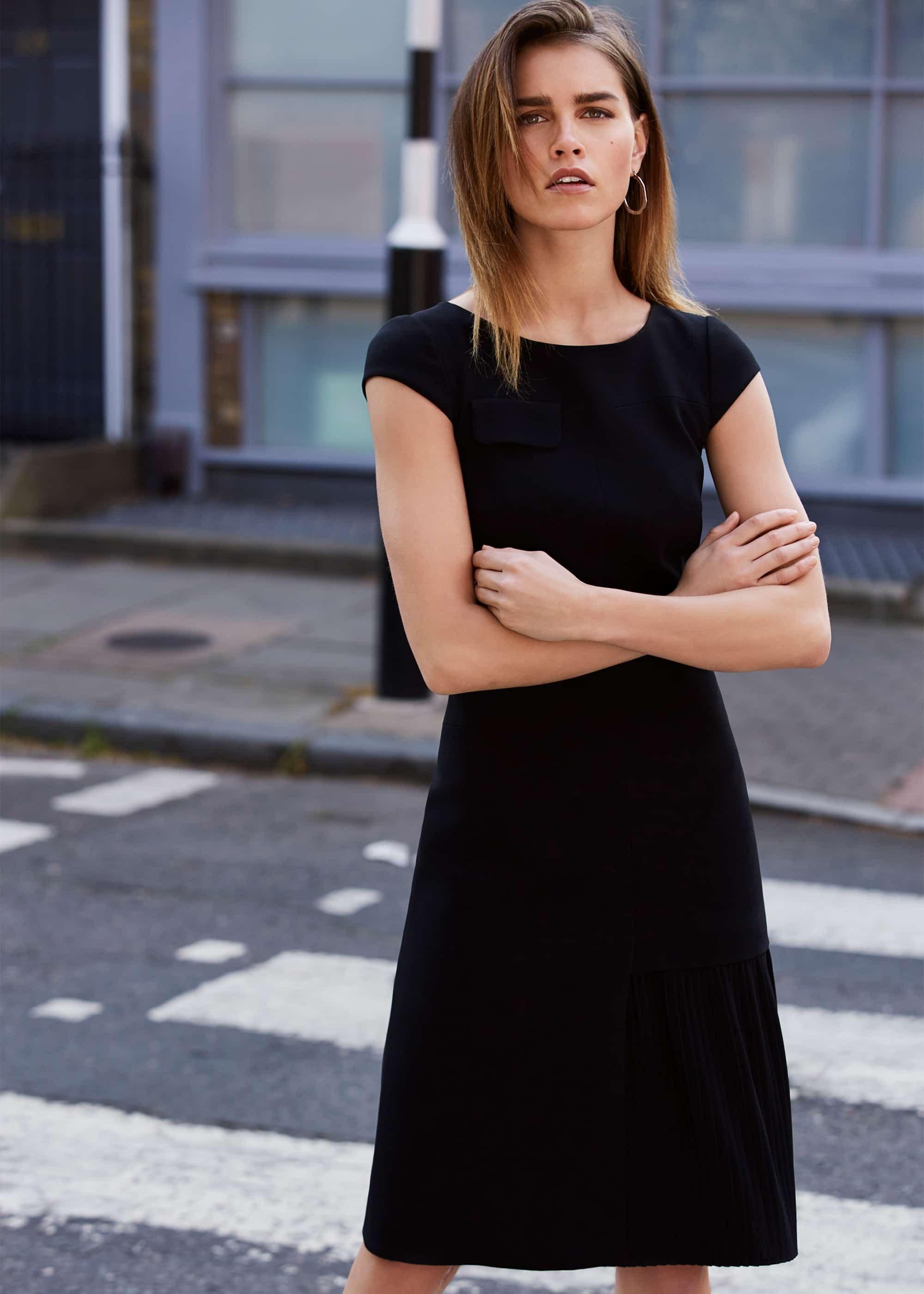 Zeeka Pleat Dress