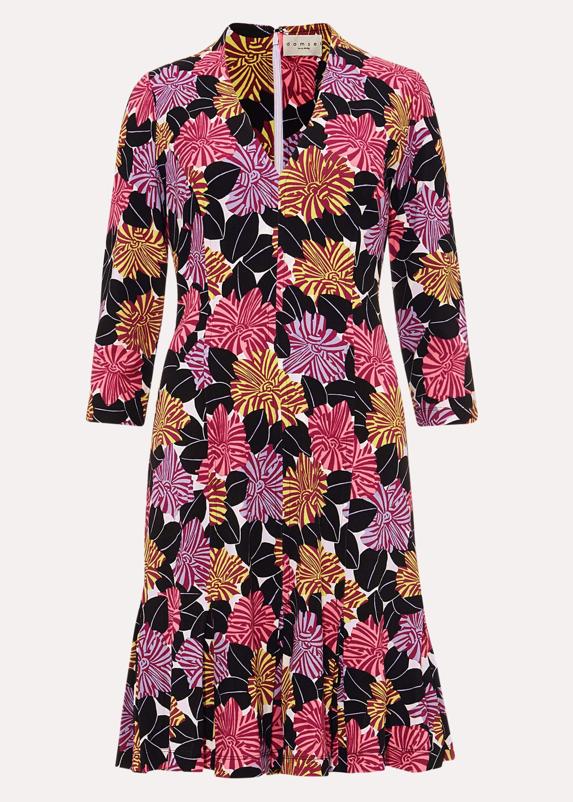 Mari Floral Skater Dress
