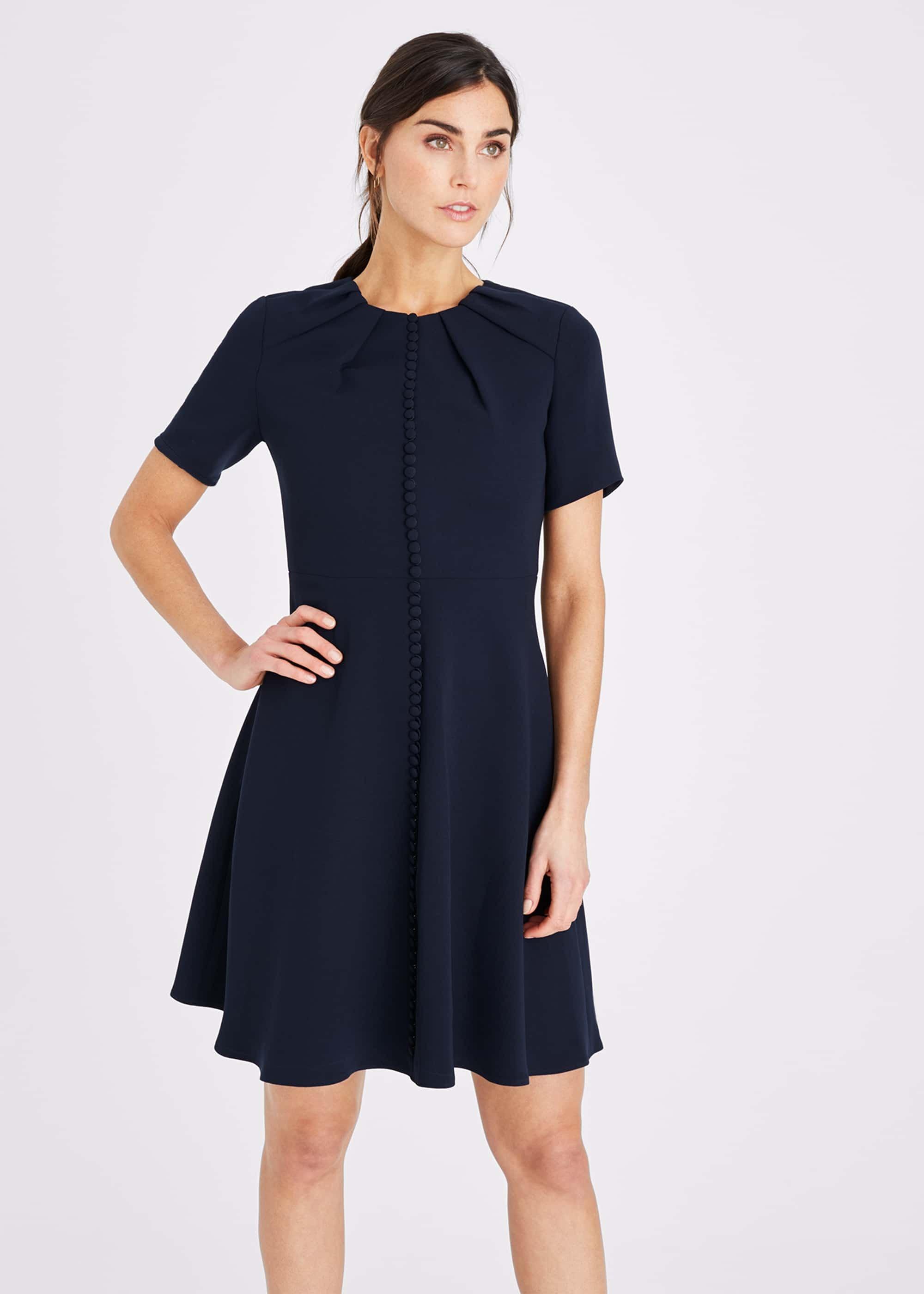 Bella Button Skater Dress