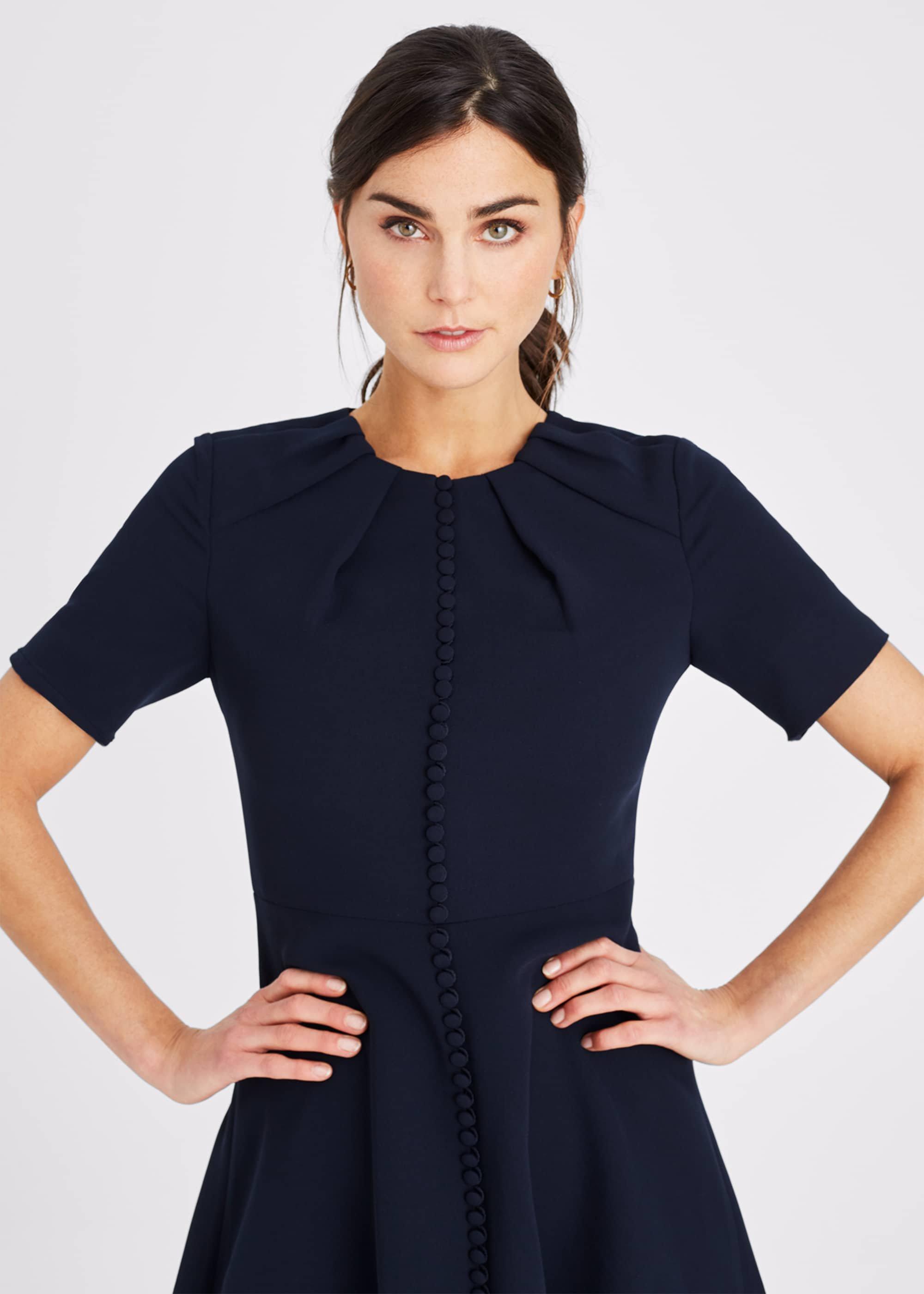 Bella Button Skater Dress