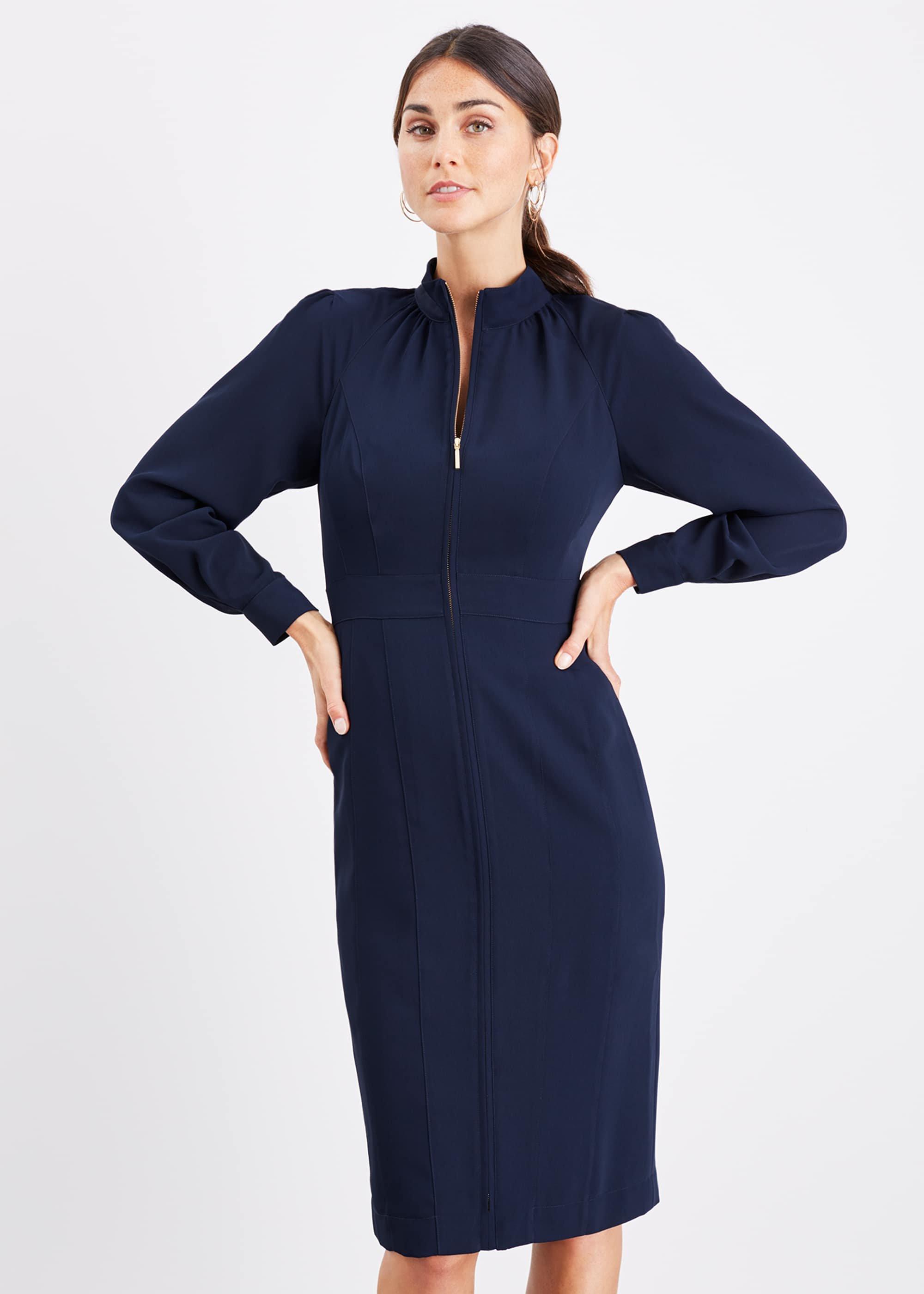 Cinzia Zip Front Dress