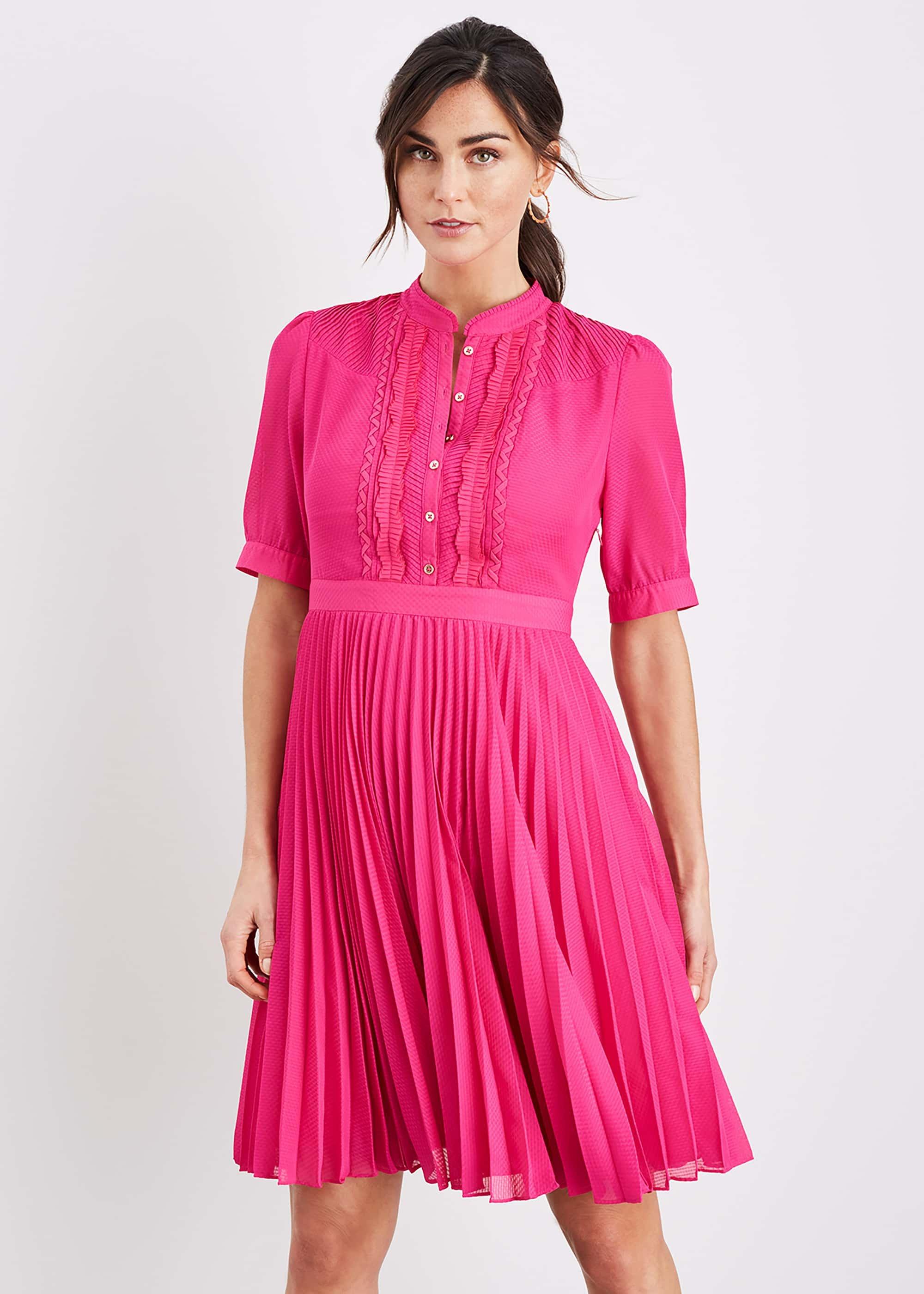 Floria Pleat Dress