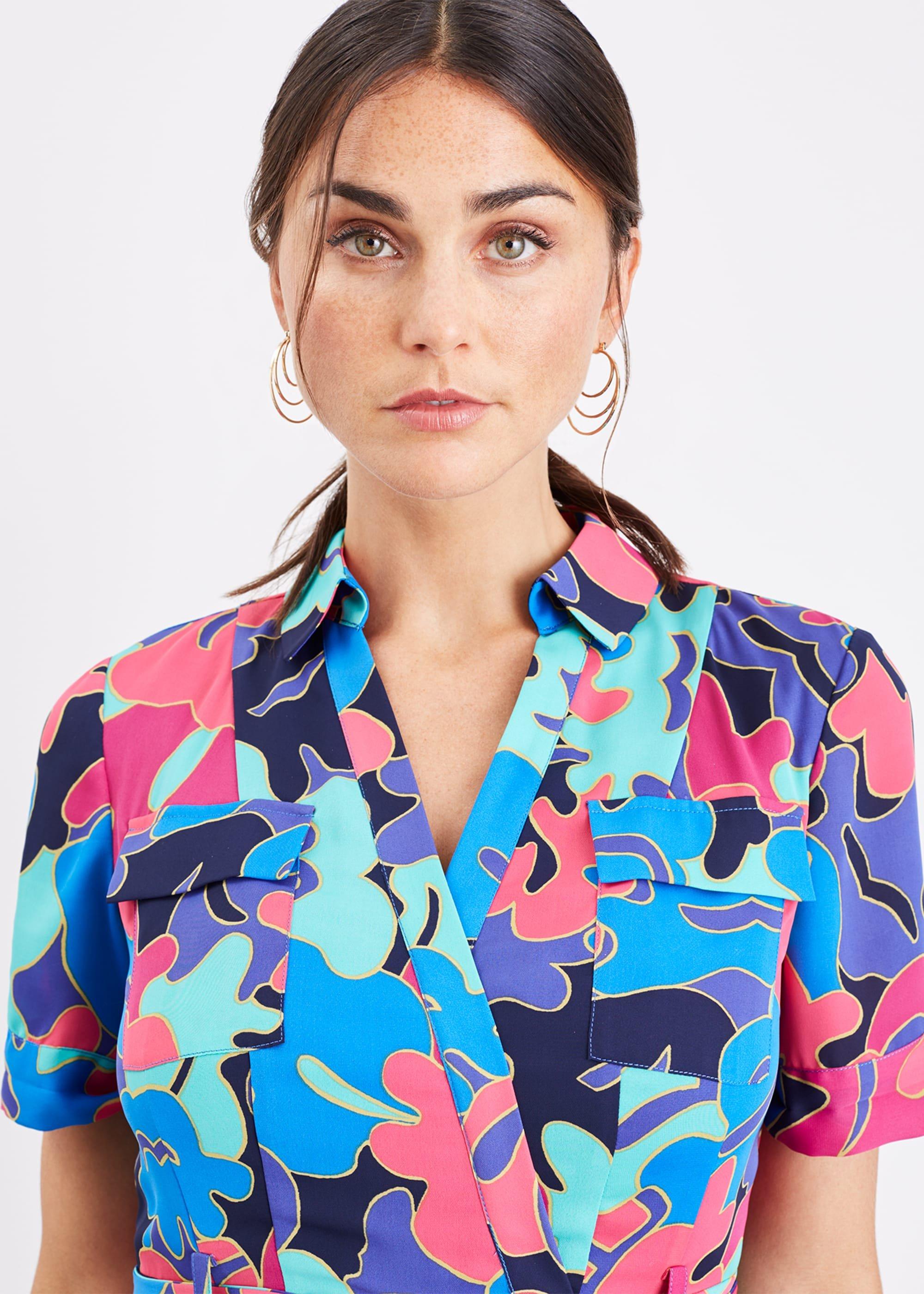 Kelis Abstract Print Dress