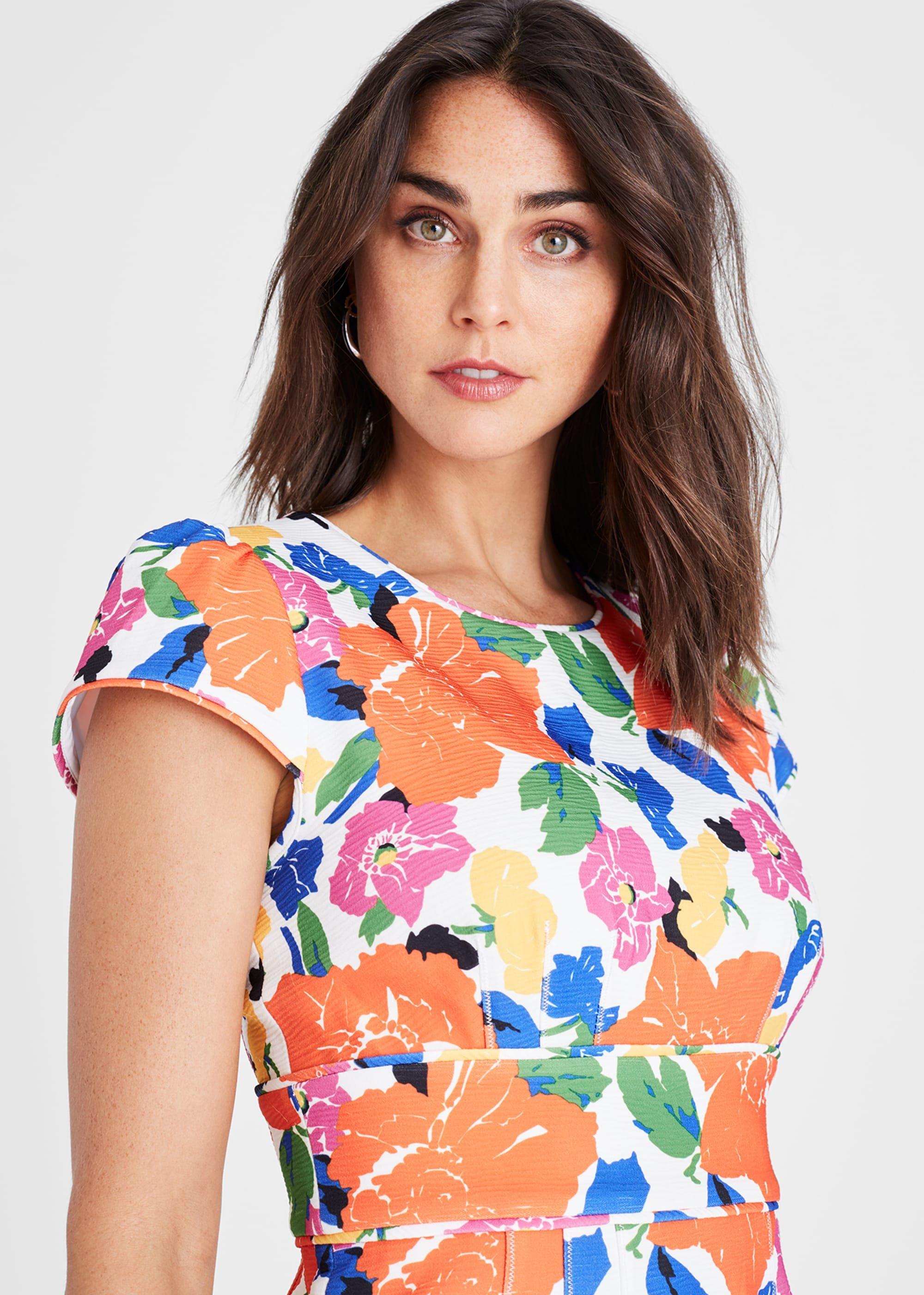 Mirian Floral Textured Mini Dress