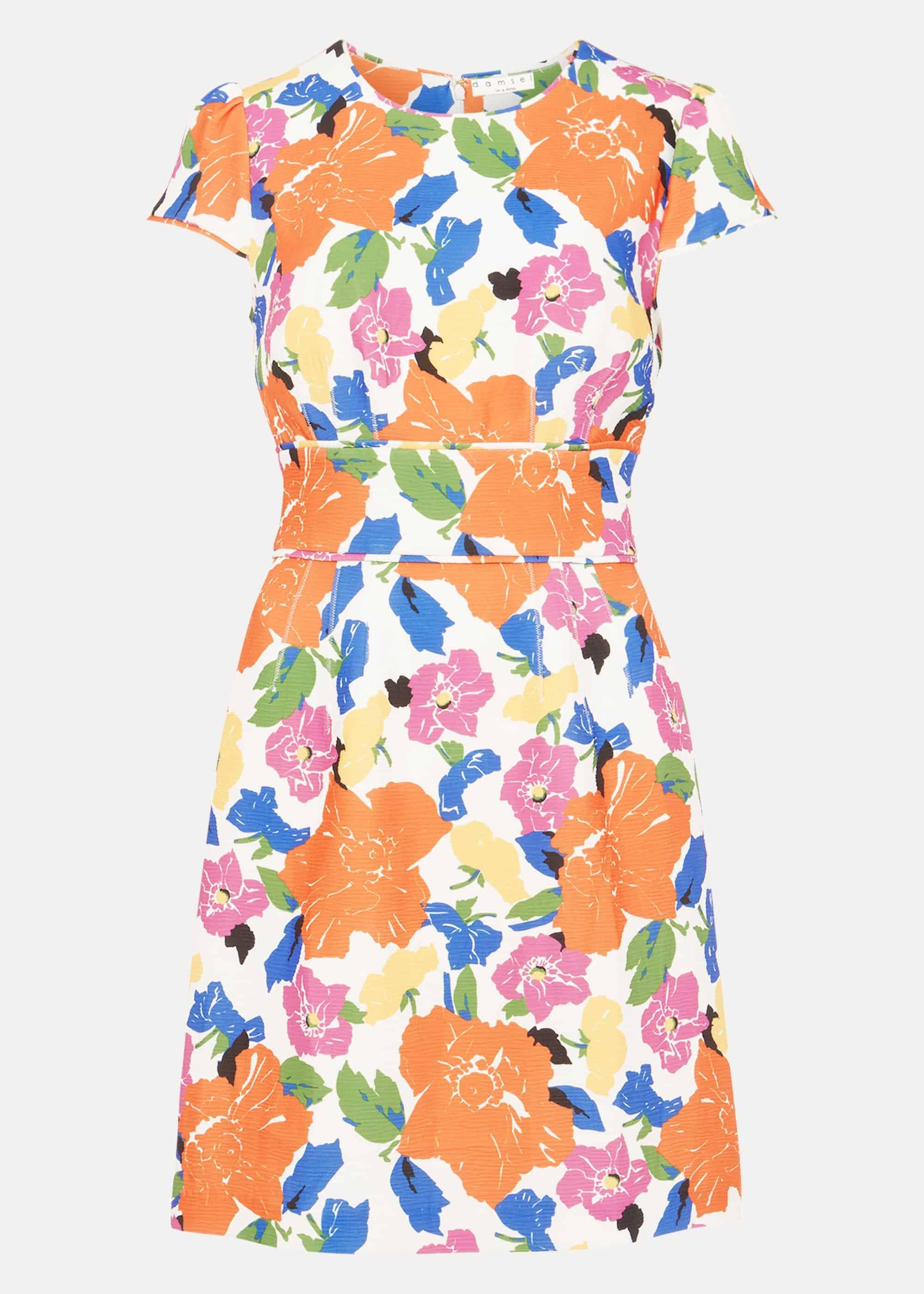 Mirian Floral Textured Mini Dress